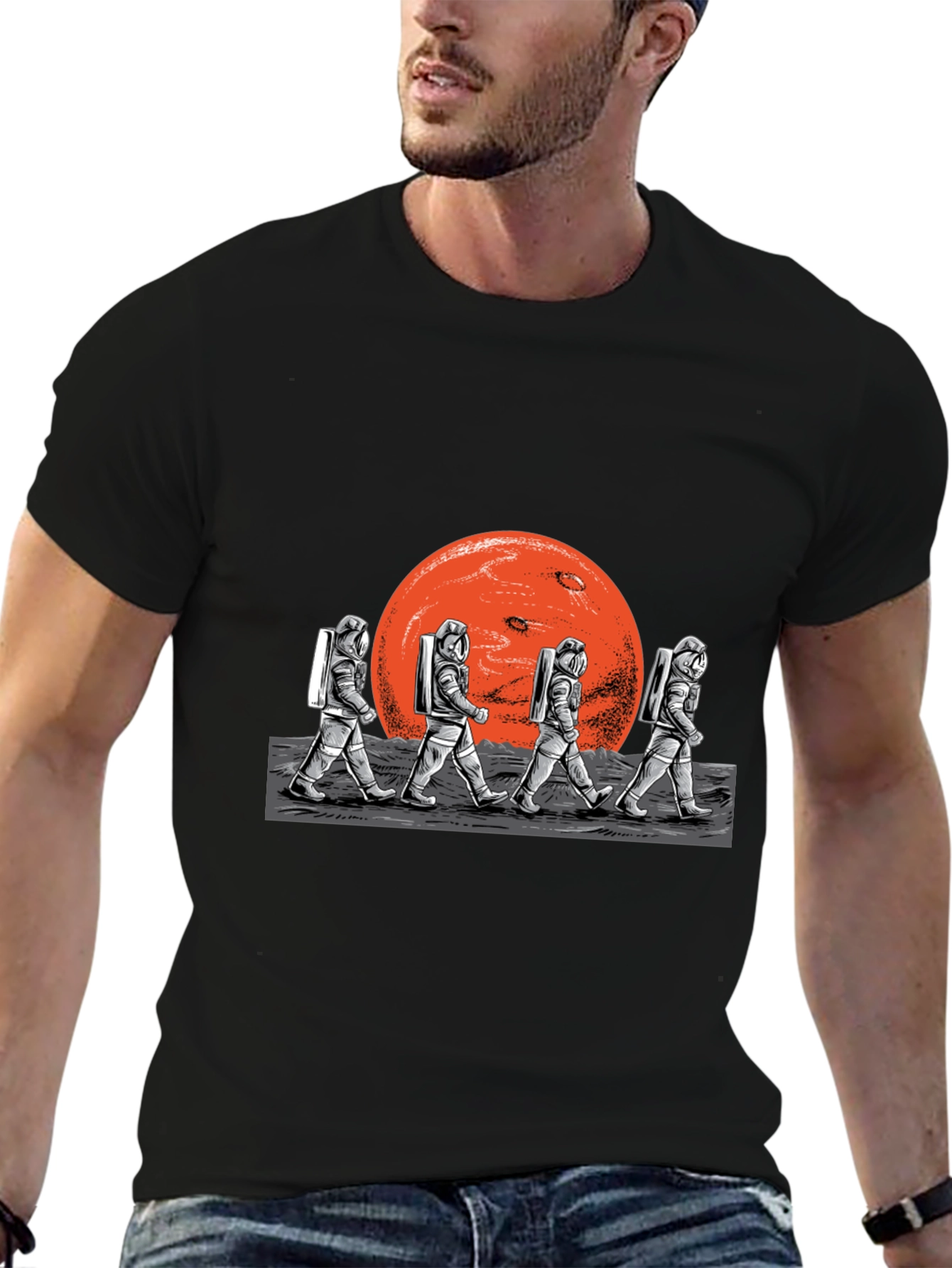 Astronauts on Mars Graphic T-Shirt