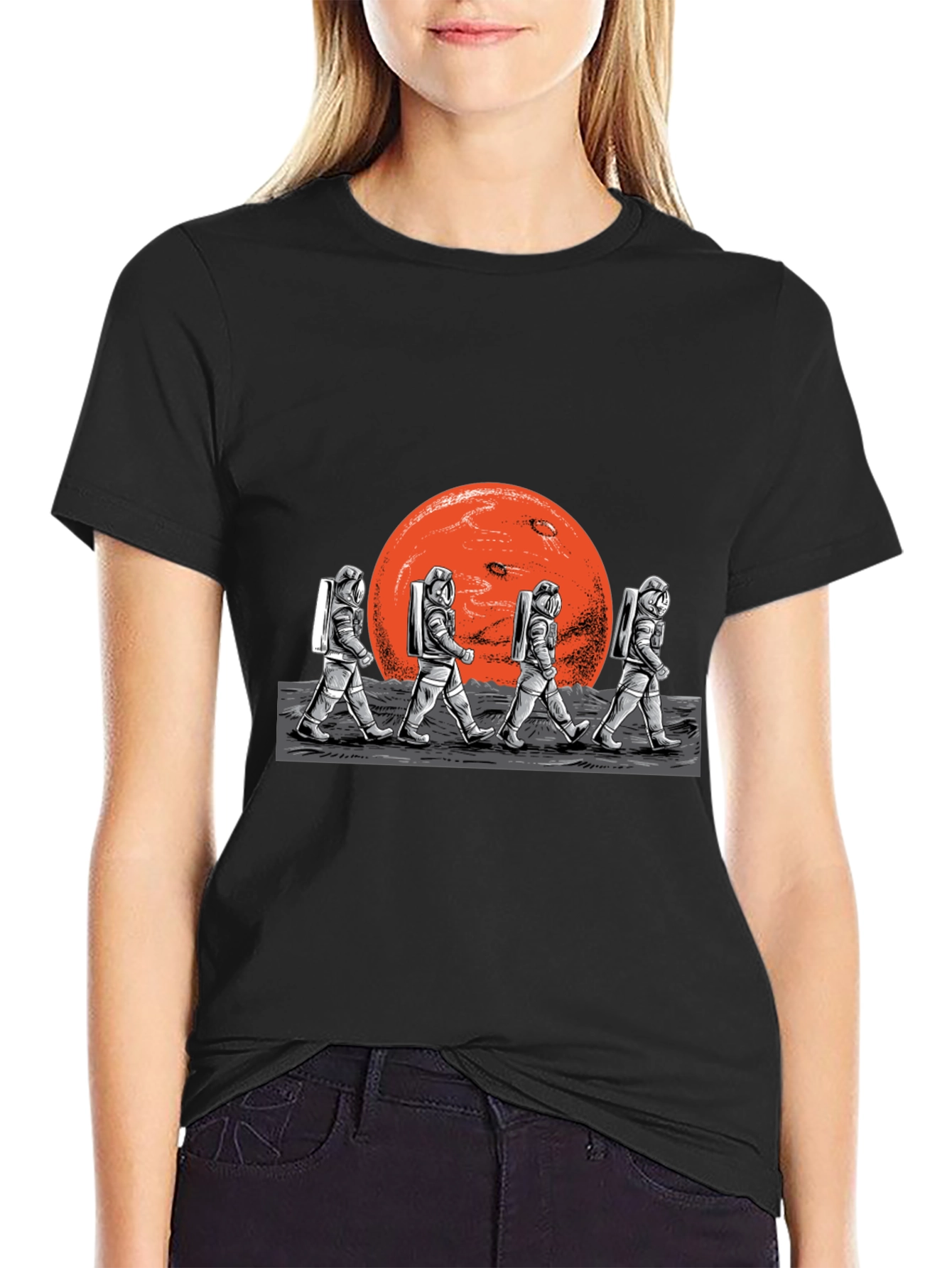 Astronauts on Mars Graphic T-Shirt