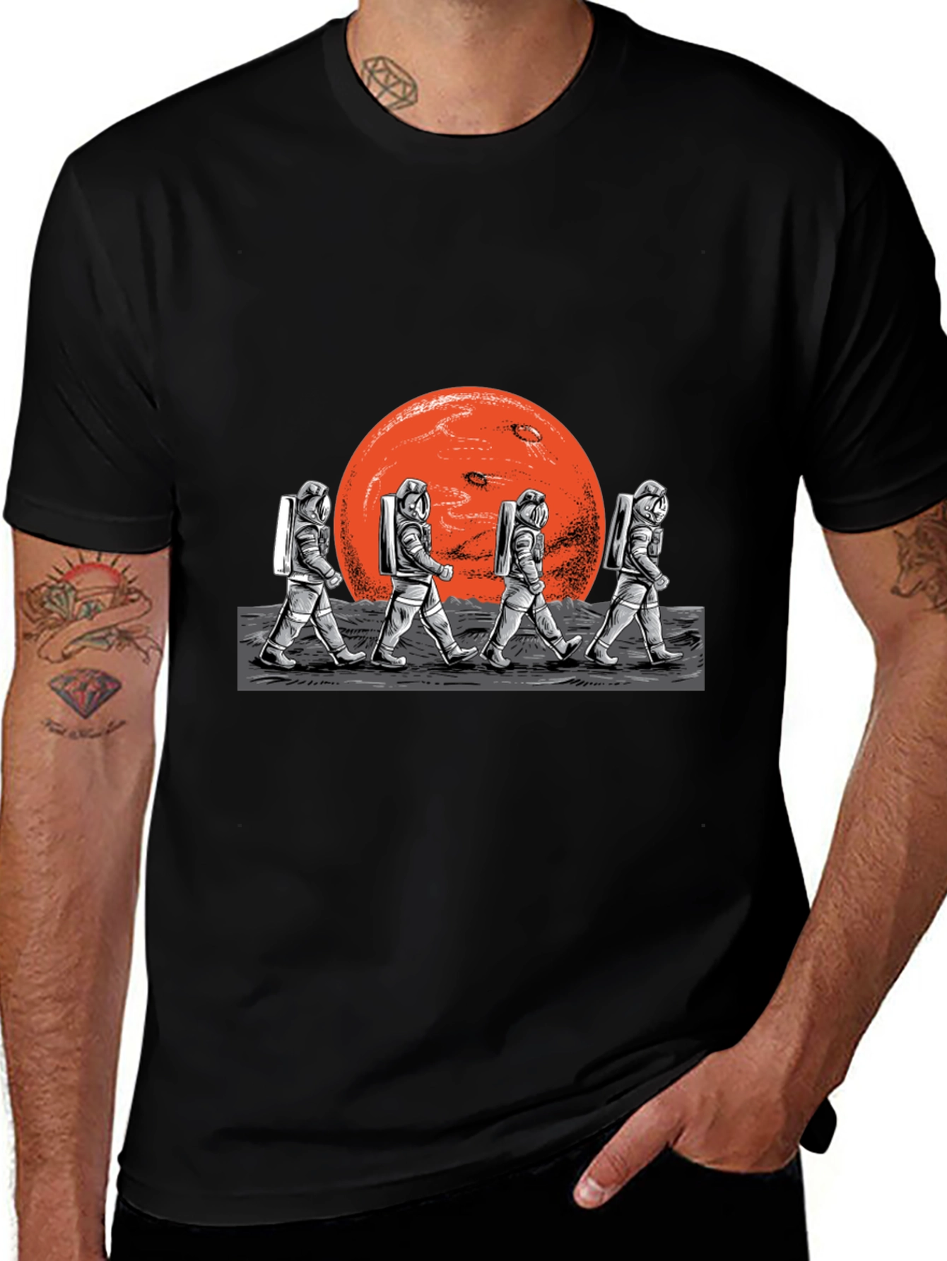 Astronauts on Mars Graphic T-Shirt
