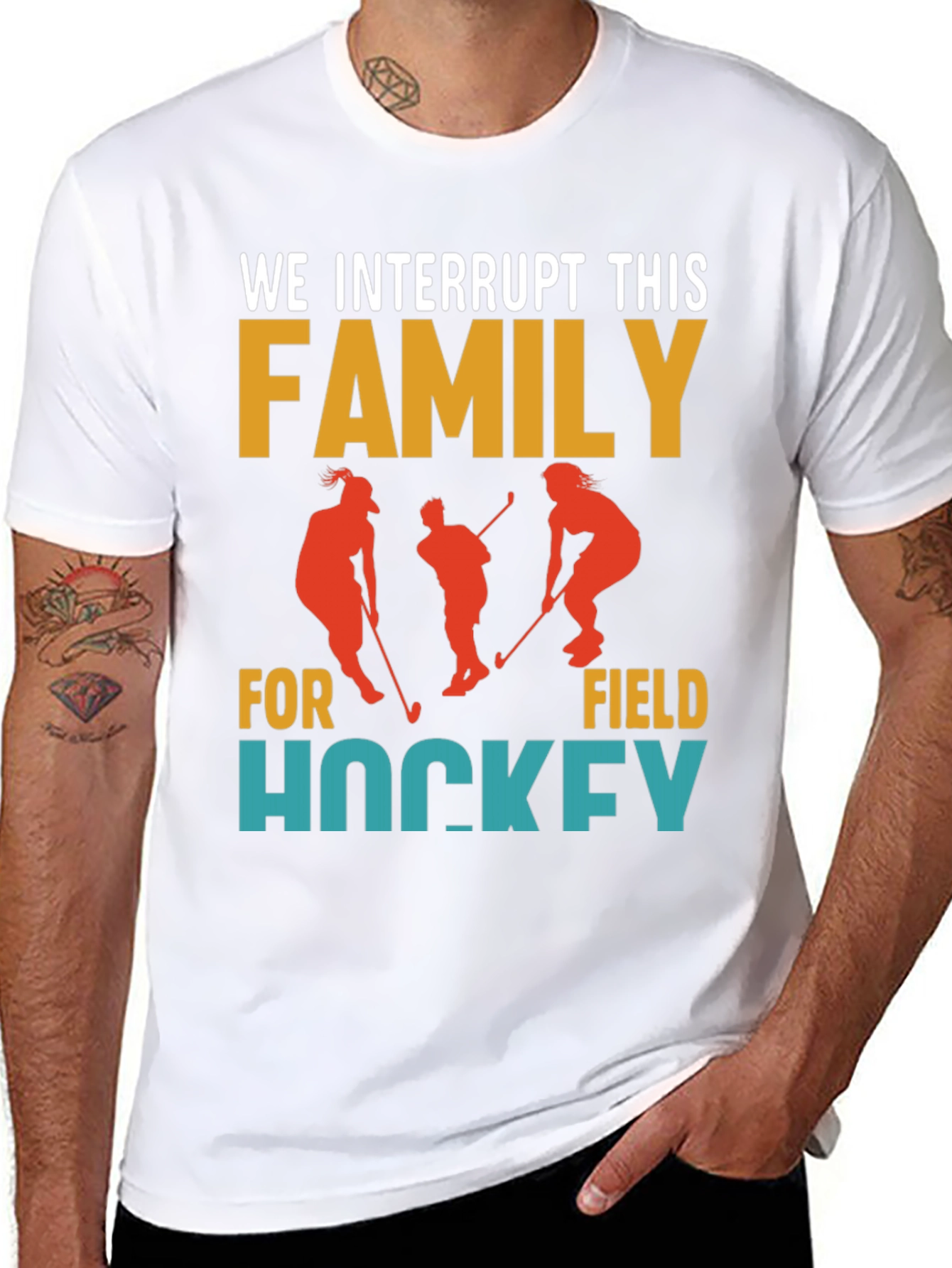 Interrupting Family for Field Hockey T-Shirt