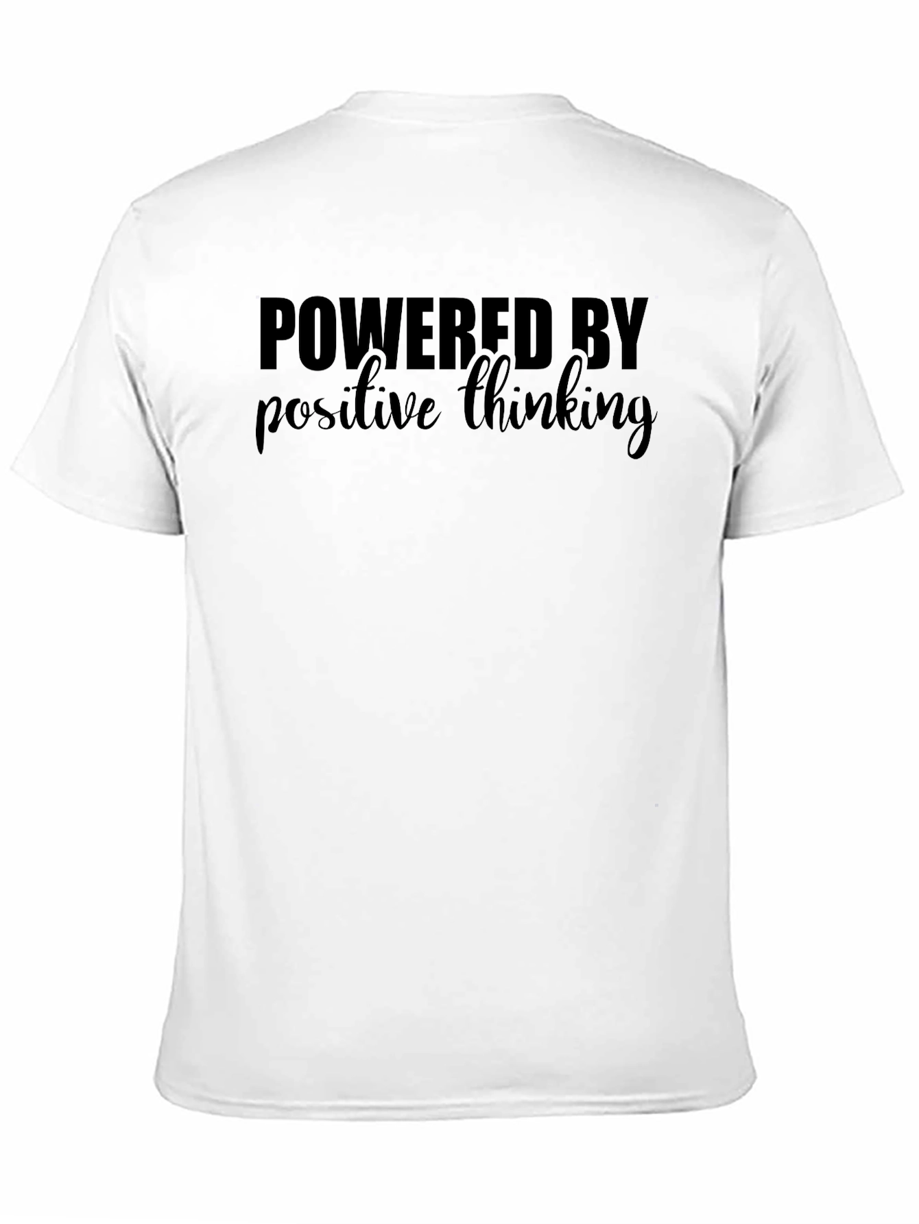Powered By Positive Thinking Black T-Shirt