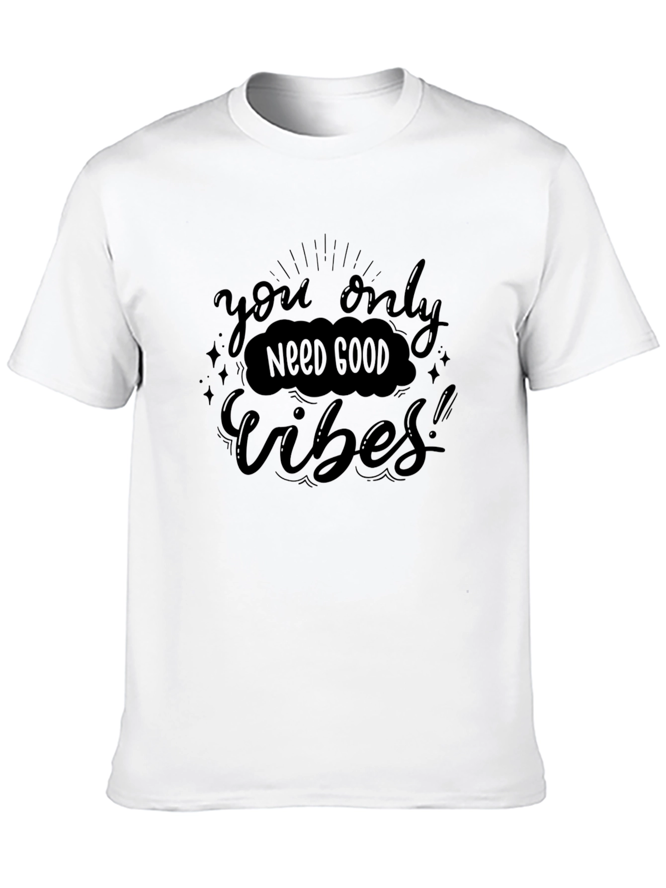 Good Vibes Only Graphic Tee - Premium Soft Cotton