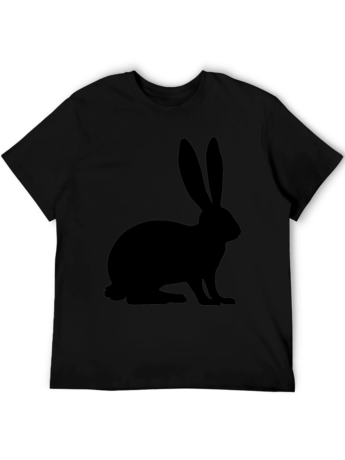 Black Rabbit Graphic T-Shirt - Casual Style