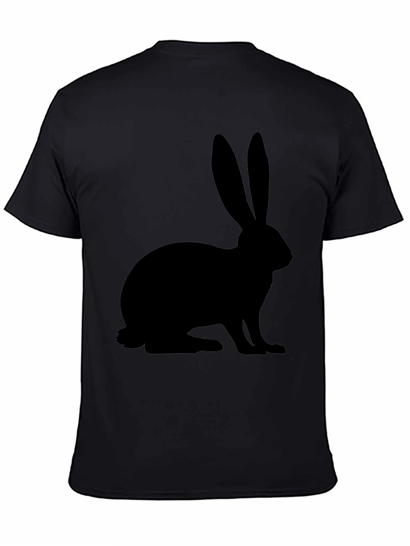 Black Rabbit Graphic T-Shirt - Casual Style