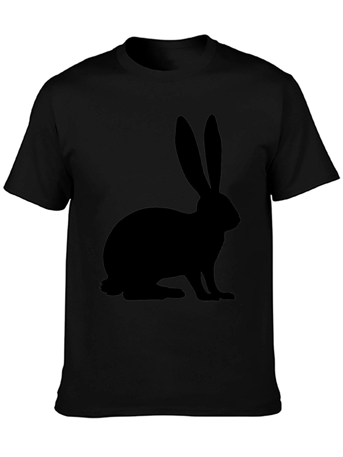 Black Rabbit Graphic T-Shirt - Casual Style