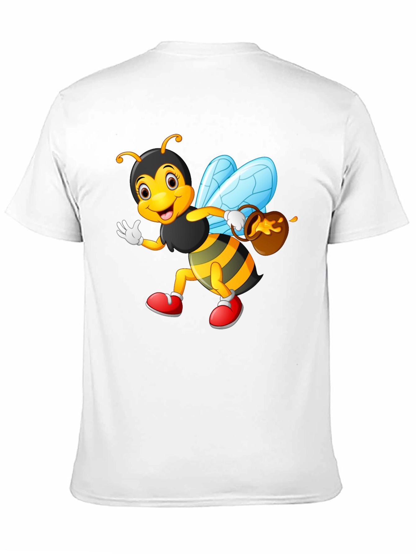 Cartoon Bee T-Shirt - Whimsical Honeybee Design