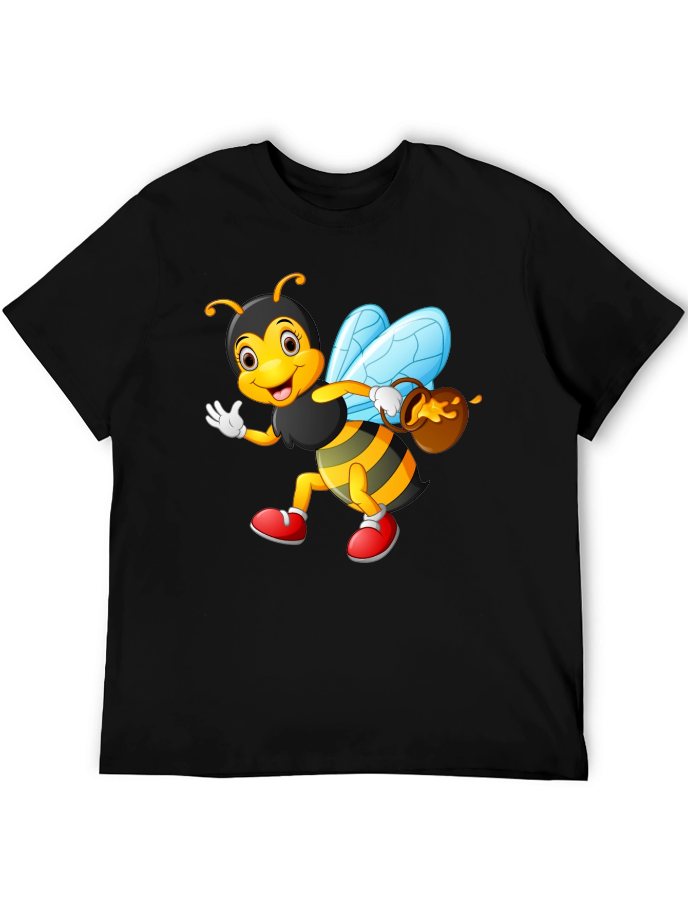 Cartoon Bee T-Shirt - Whimsical Honeybee Design