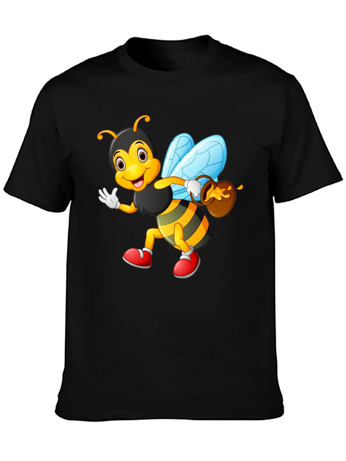 Cartoon Bee T-Shirt - Whimsical Honeybee Design