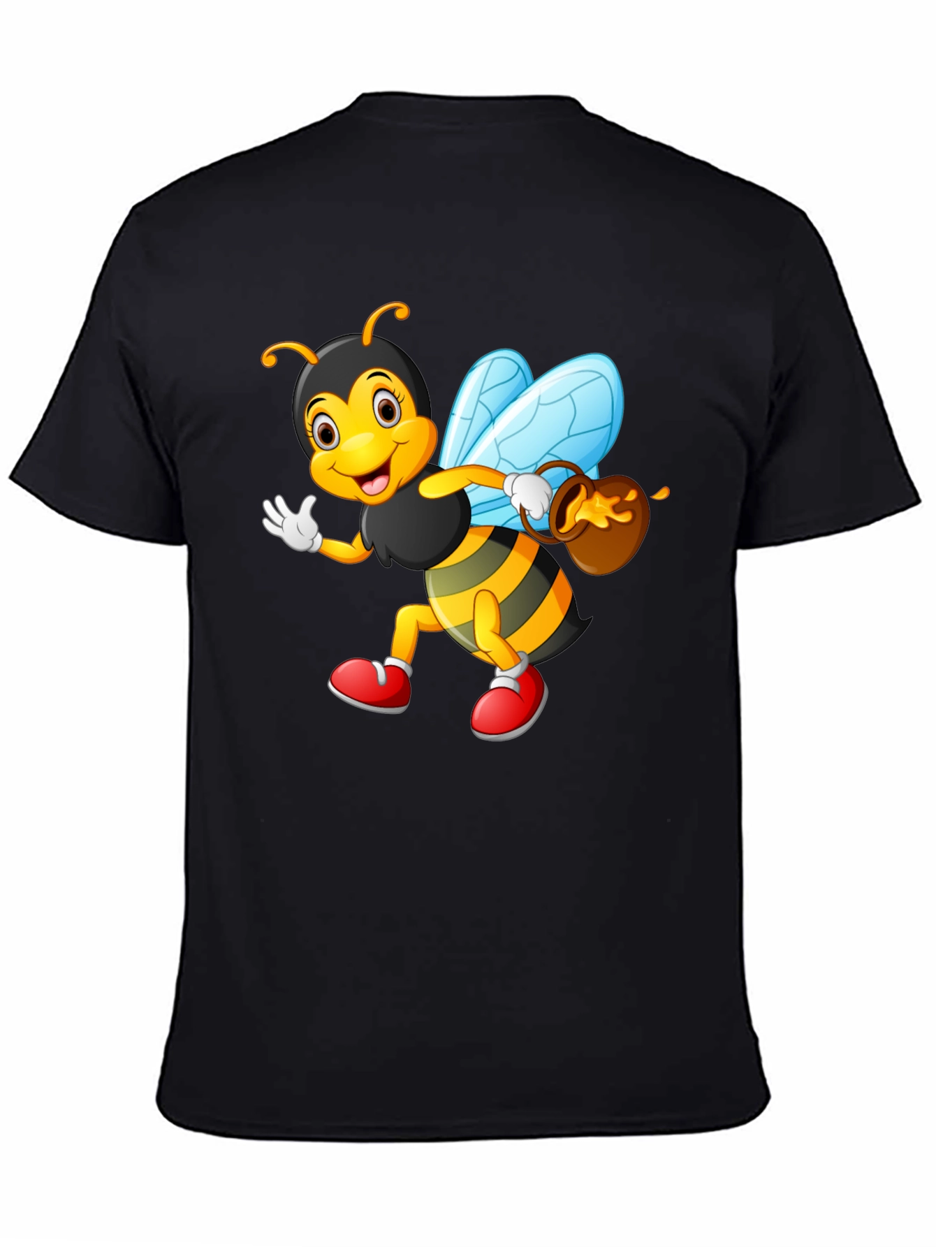 Cartoon Bee T-Shirt - Whimsical Honeybee Design