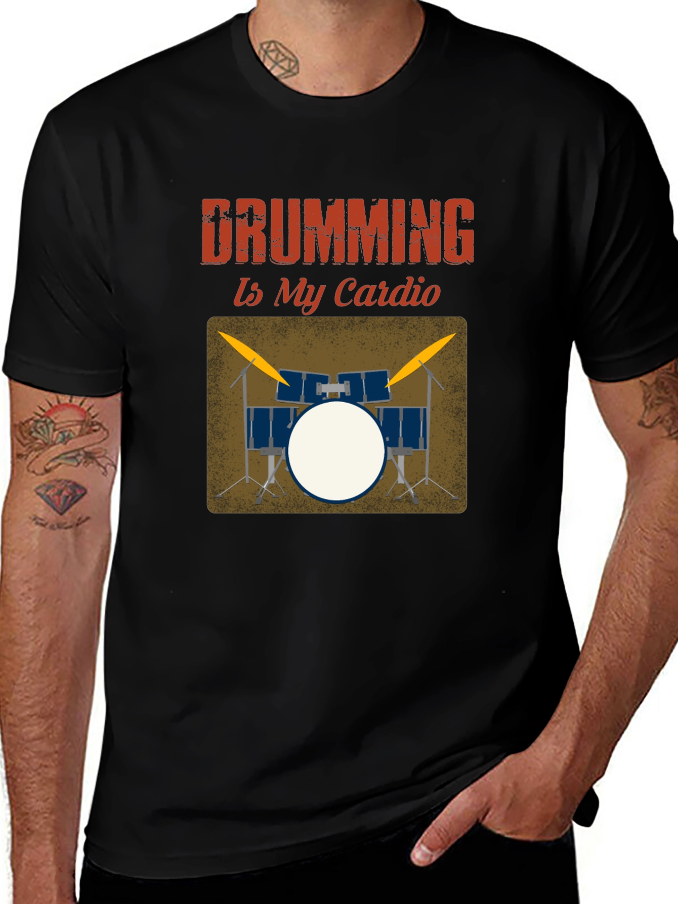 Drumming Is My Cardio Graphic Tee