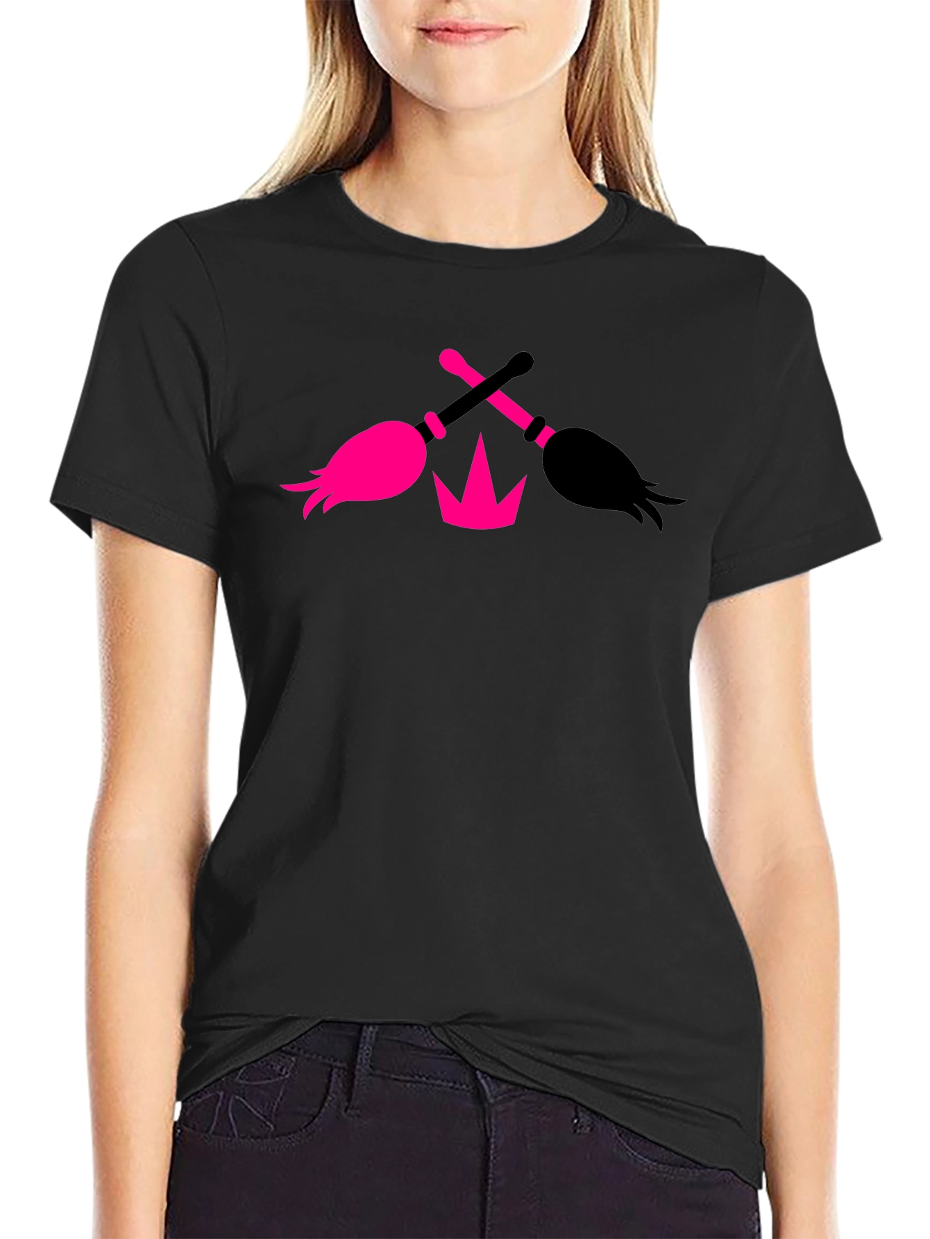 Witches Brooms Crown Tee - Fun Stylish Design