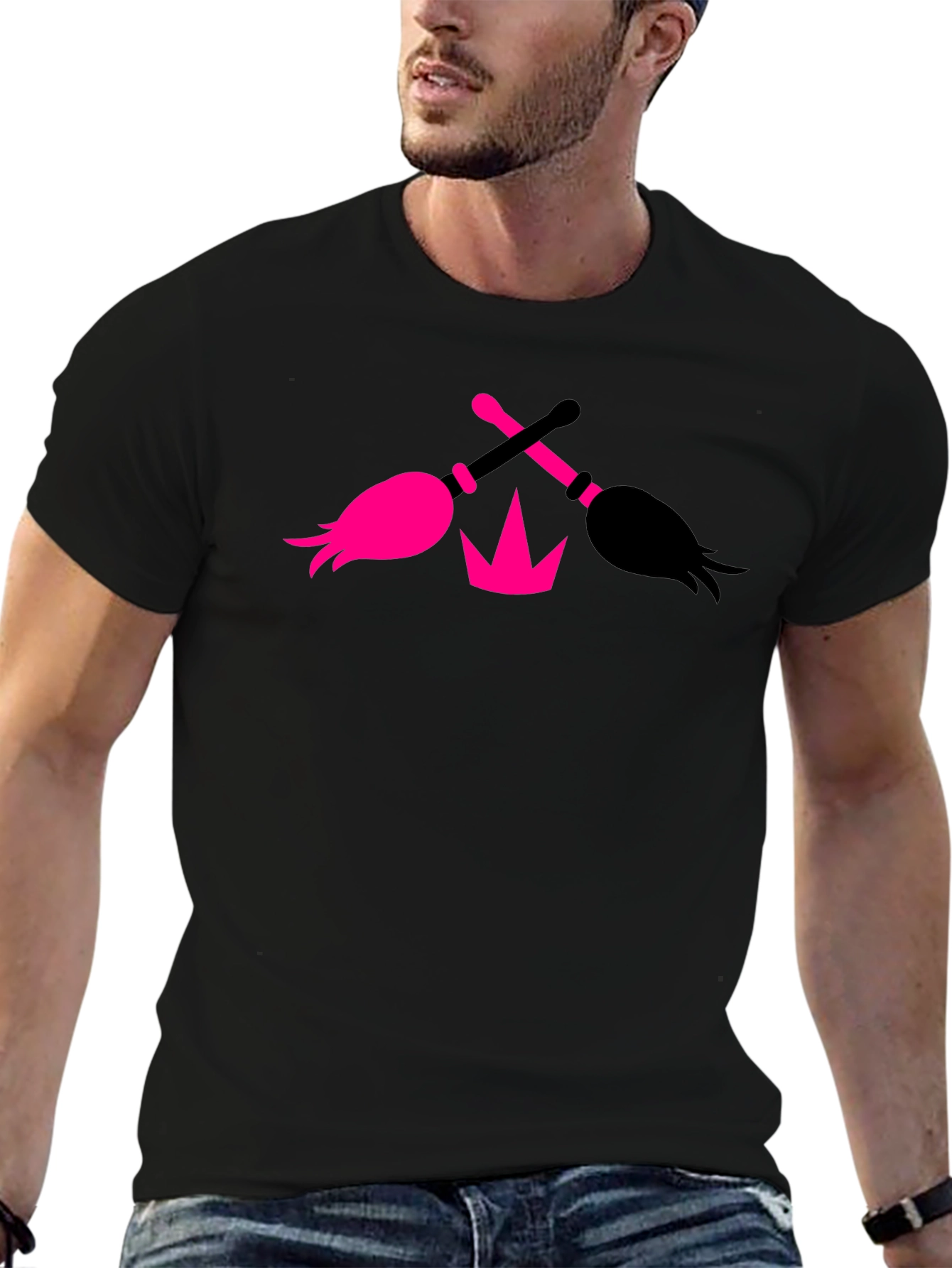 Witches Brooms Crown Tee - Fun Stylish Design
