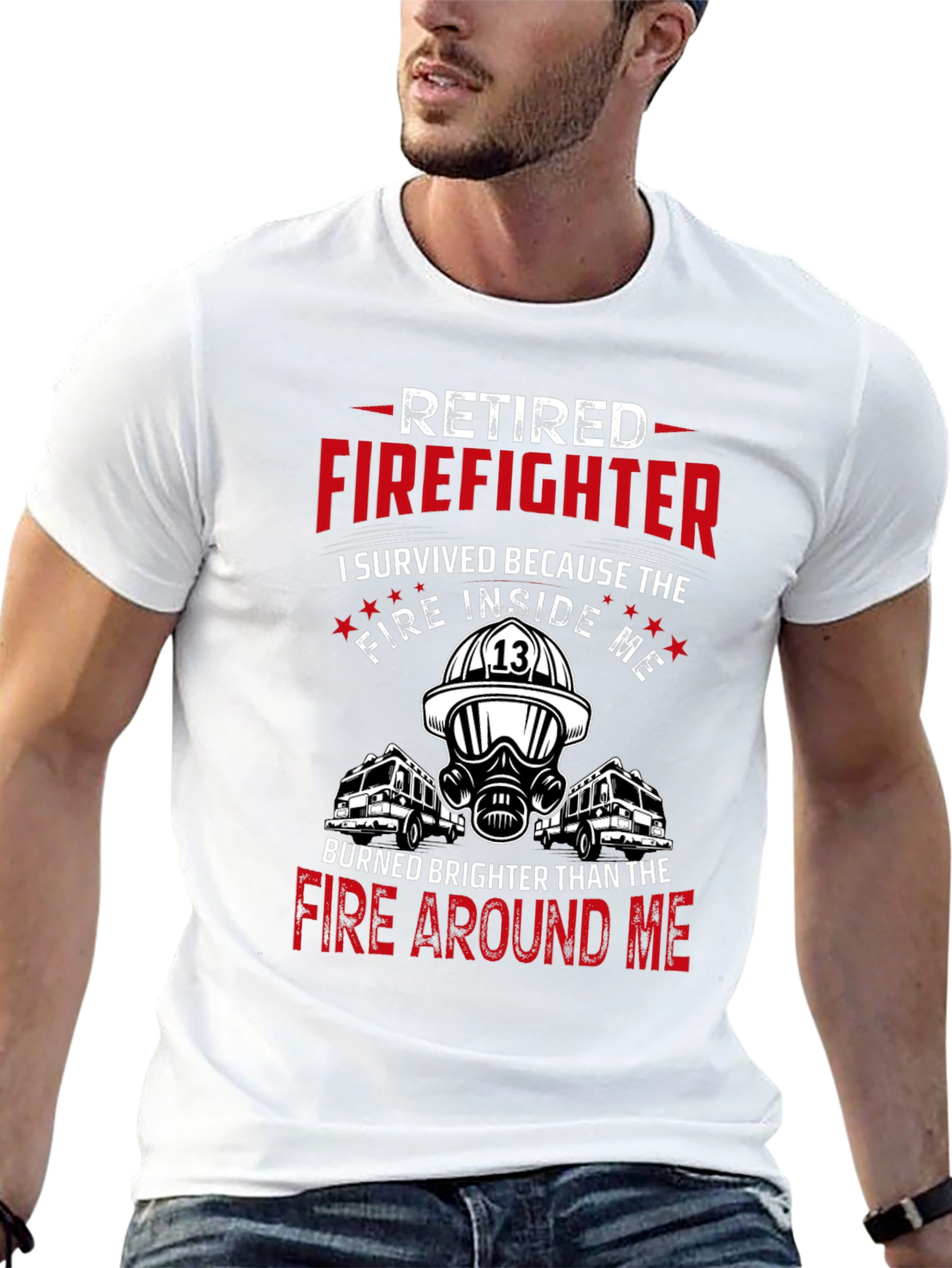 Retired Firefighter Graphic Tee