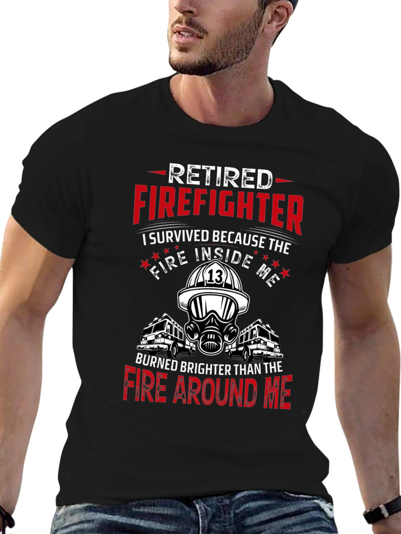 Retired Firefighter Graphic Tee