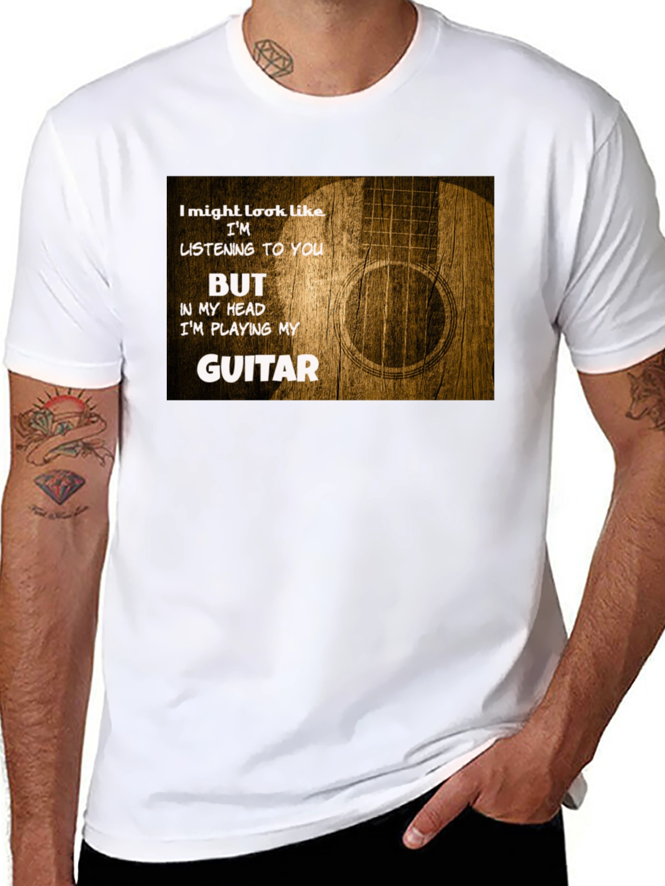 Guitar Player T-Shirt: Im Playing My Guitar