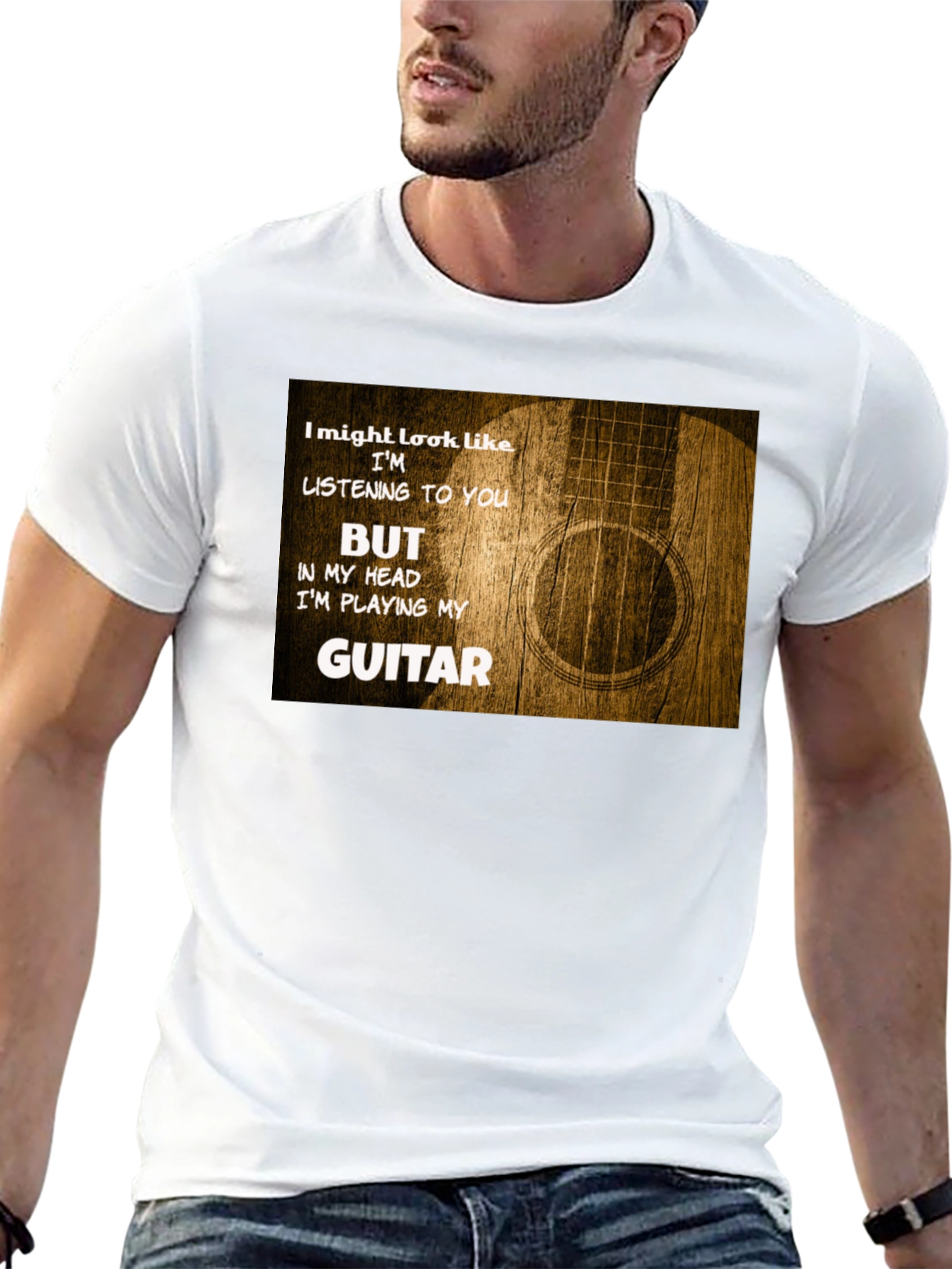 Guitar Player T-Shirt: Im Playing My Guitar
