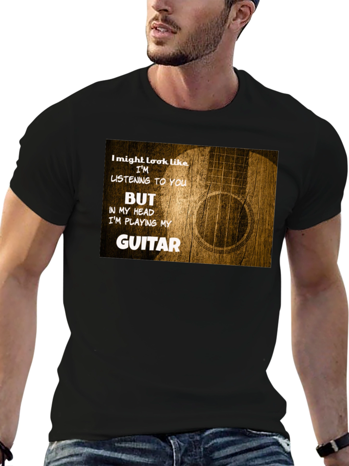 Guitar Player T-Shirt: Im Playing My Guitar