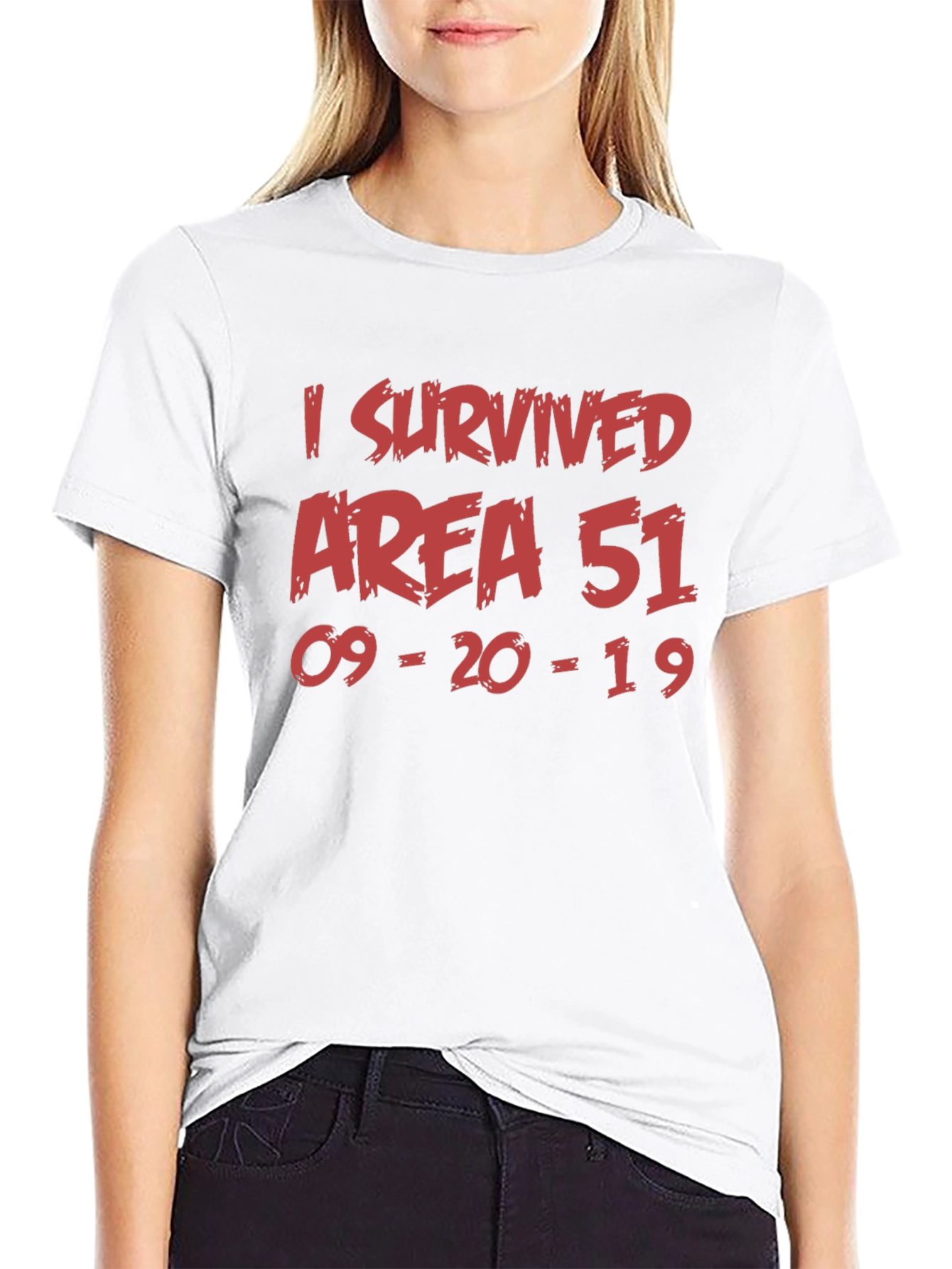 Area 51 Survivor T-Shirt - Cotton Crew Neck