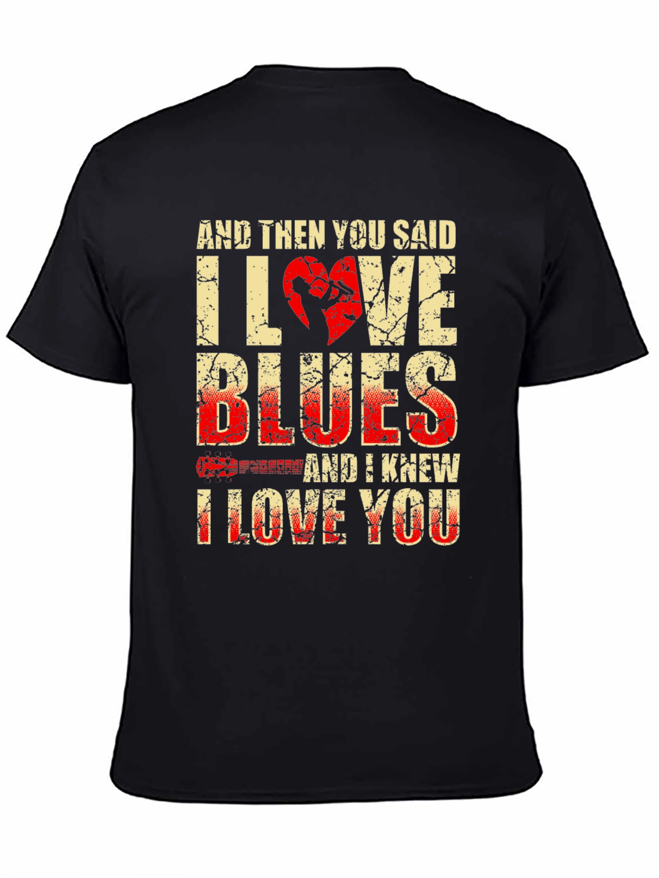 I Love Blues Graphic T-Shirt