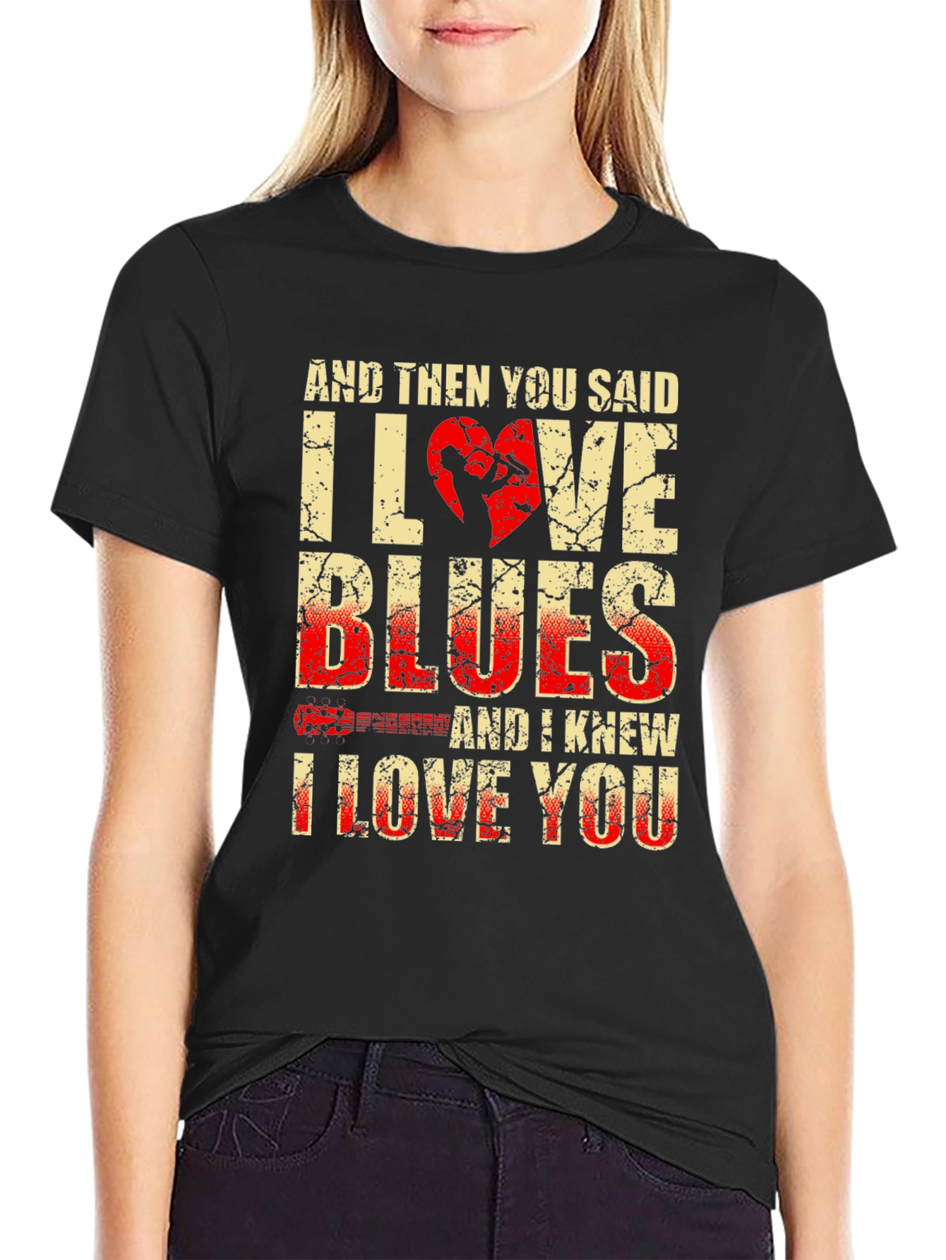 I Love Blues Graphic T-Shirt
