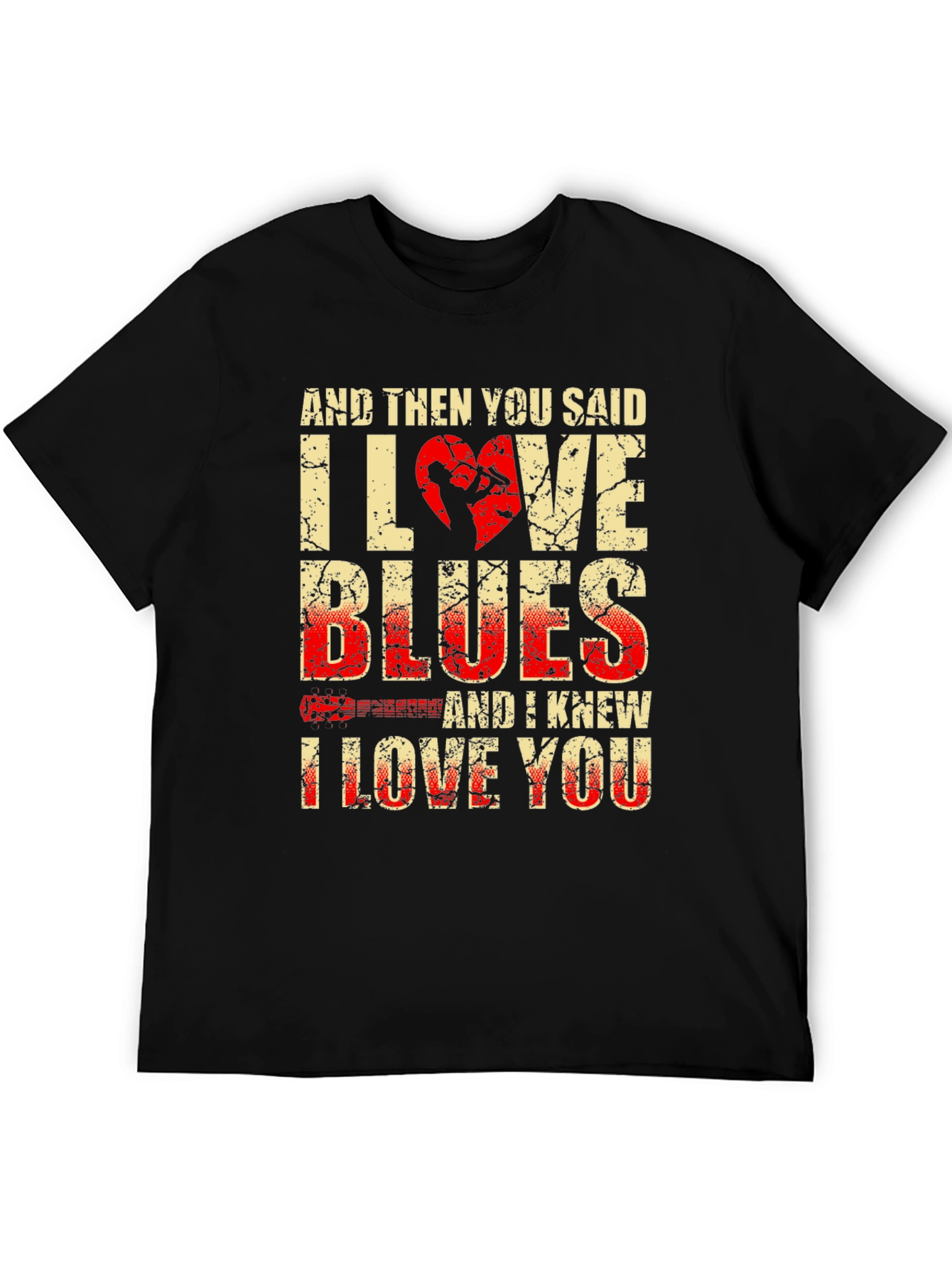 I Love Blues Graphic T-Shirt