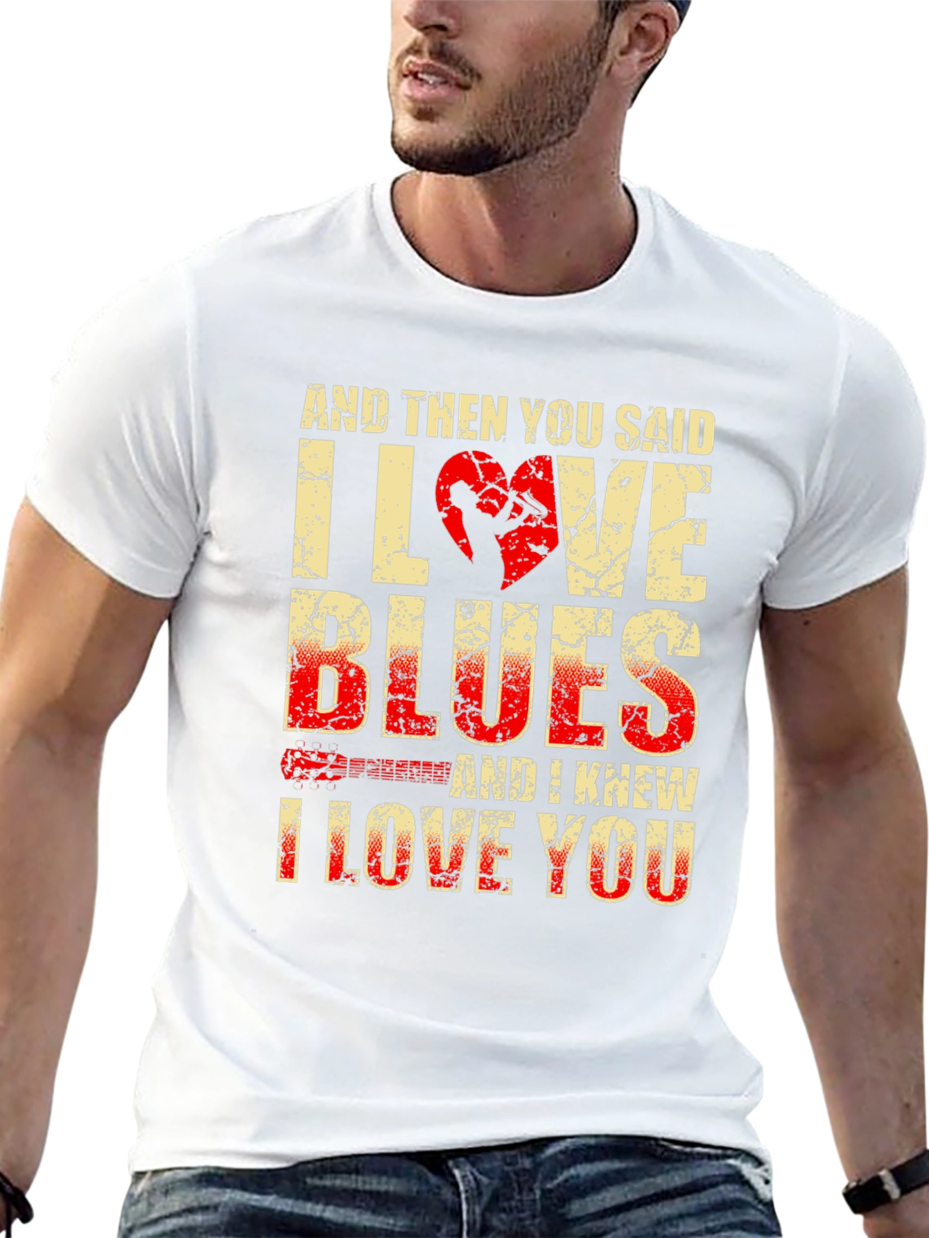 I Love Blues Graphic T-Shirt