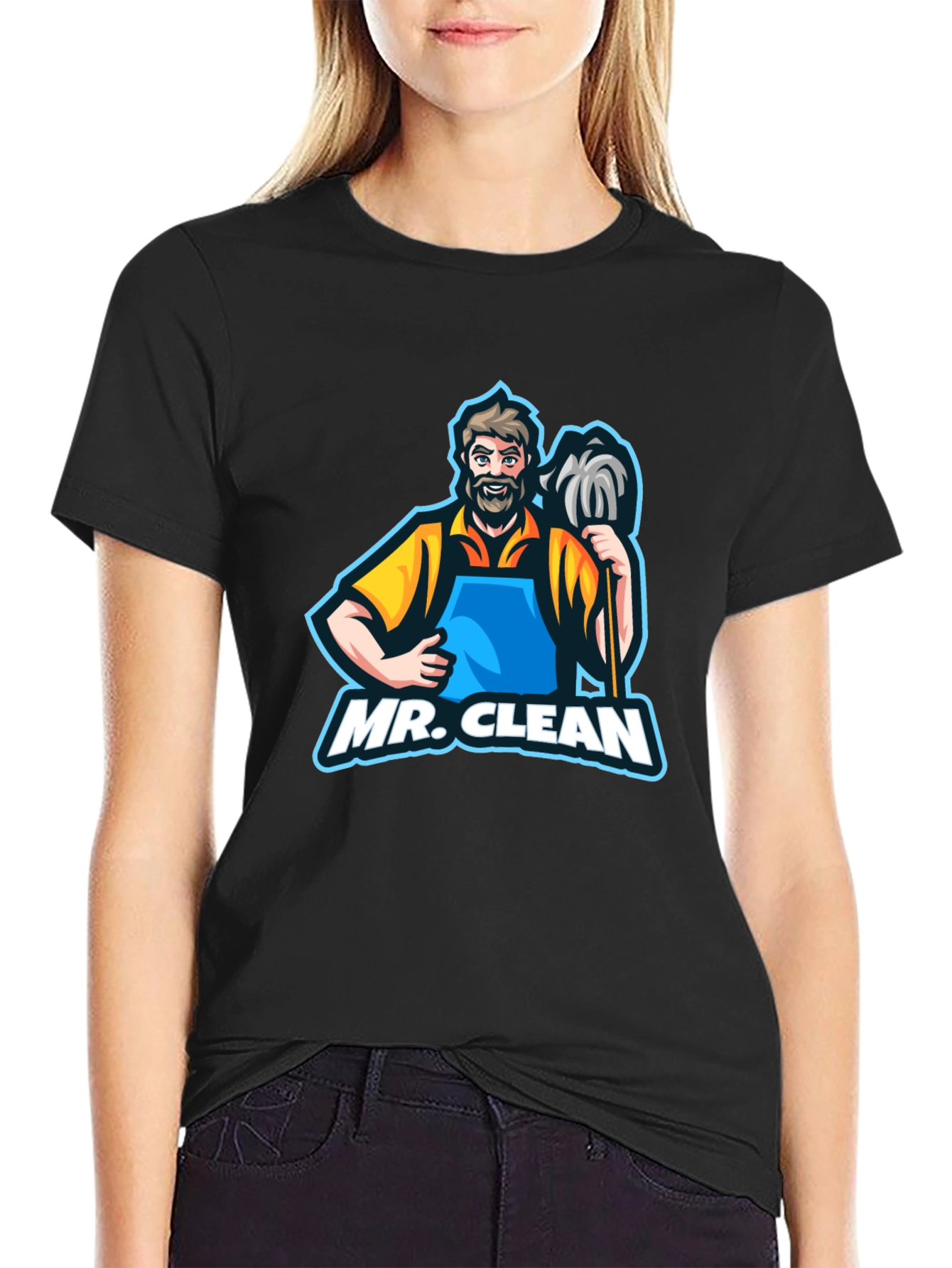 Mr. Clean Graphic T-Shirt - Black
