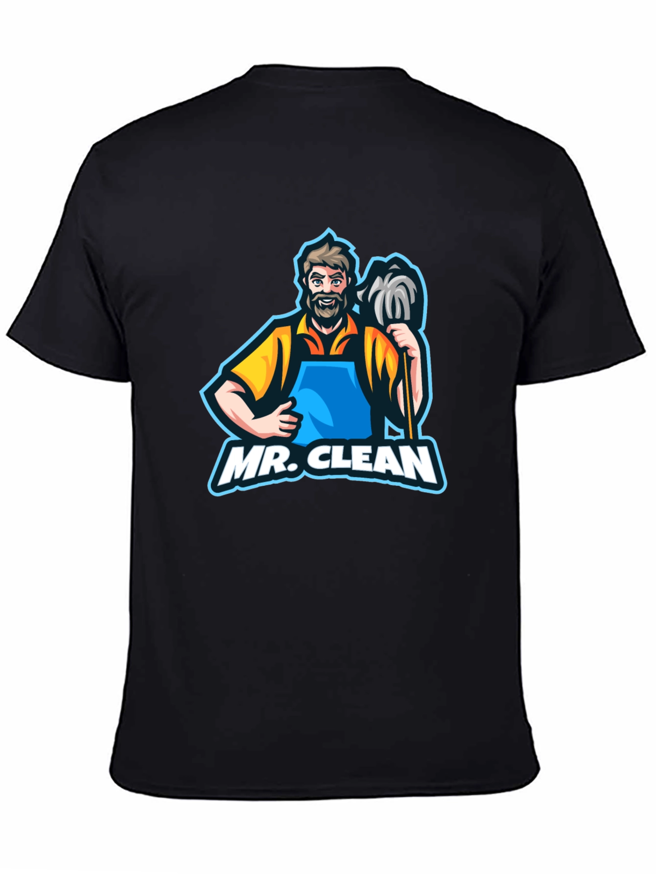 Mr. Clean Graphic T-Shirt - Black