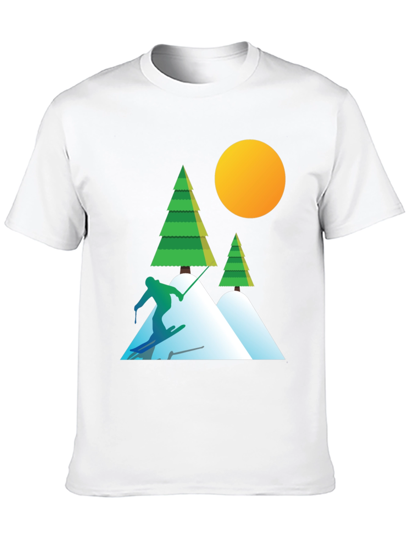 Ski Graphic T-Shirt - Mountain Adventure Tee