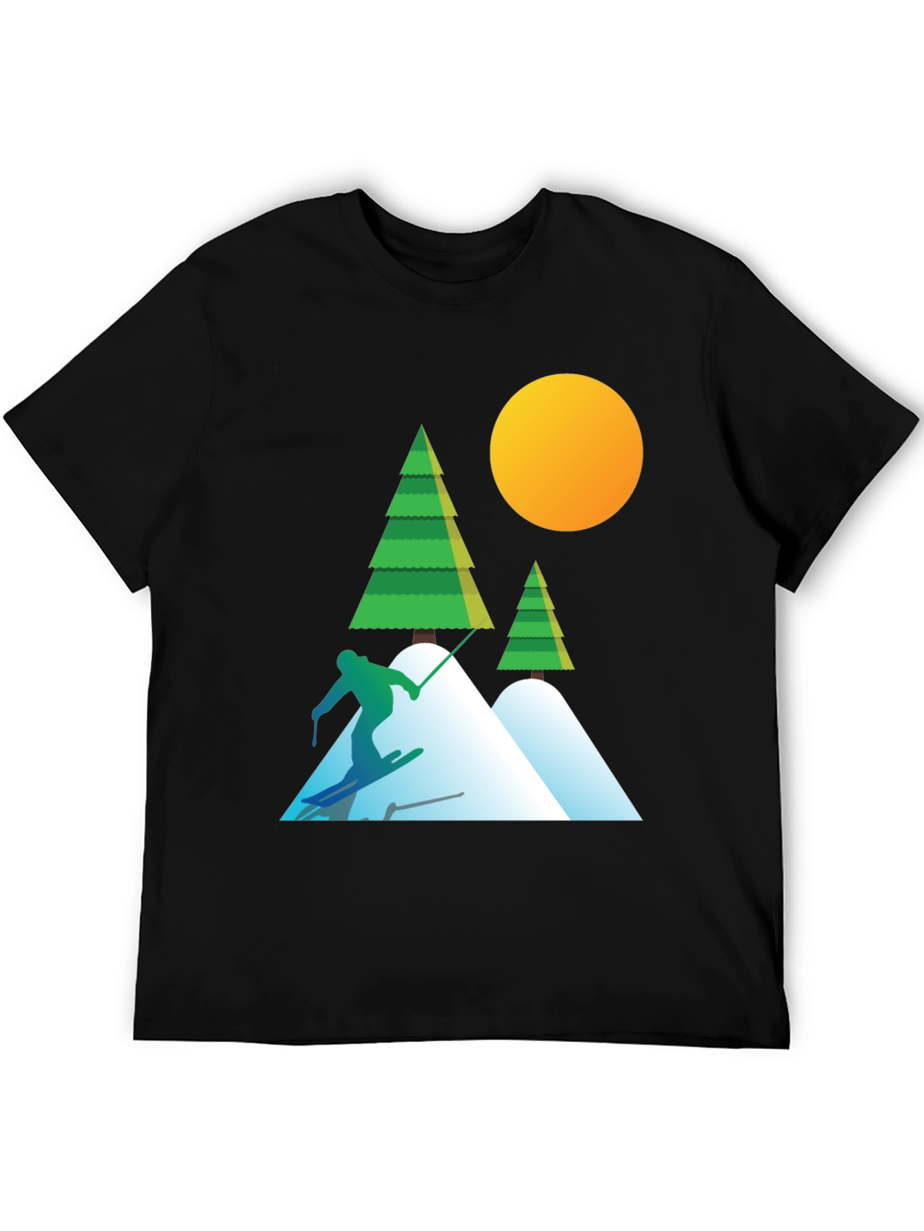 Ski Graphic T-Shirt - Mountain Adventure Tee