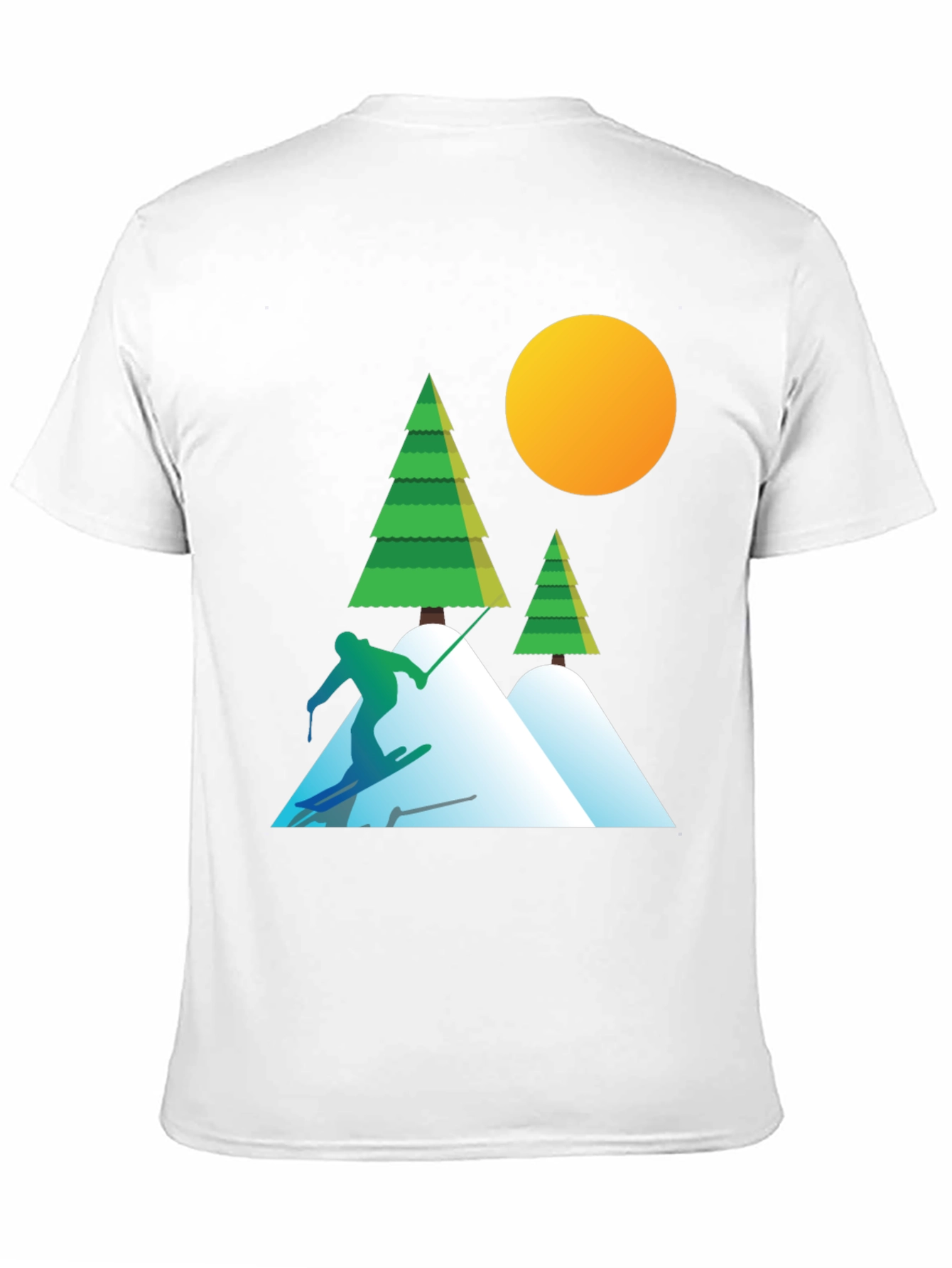 Ski Graphic T-Shirt - Mountain Adventure Tee