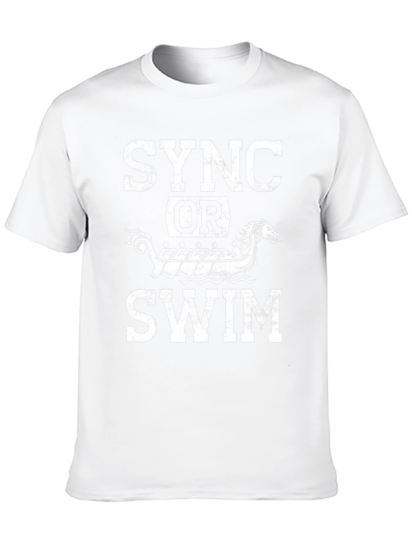 Sync or Swim T-Shirt - Viking Boat Design