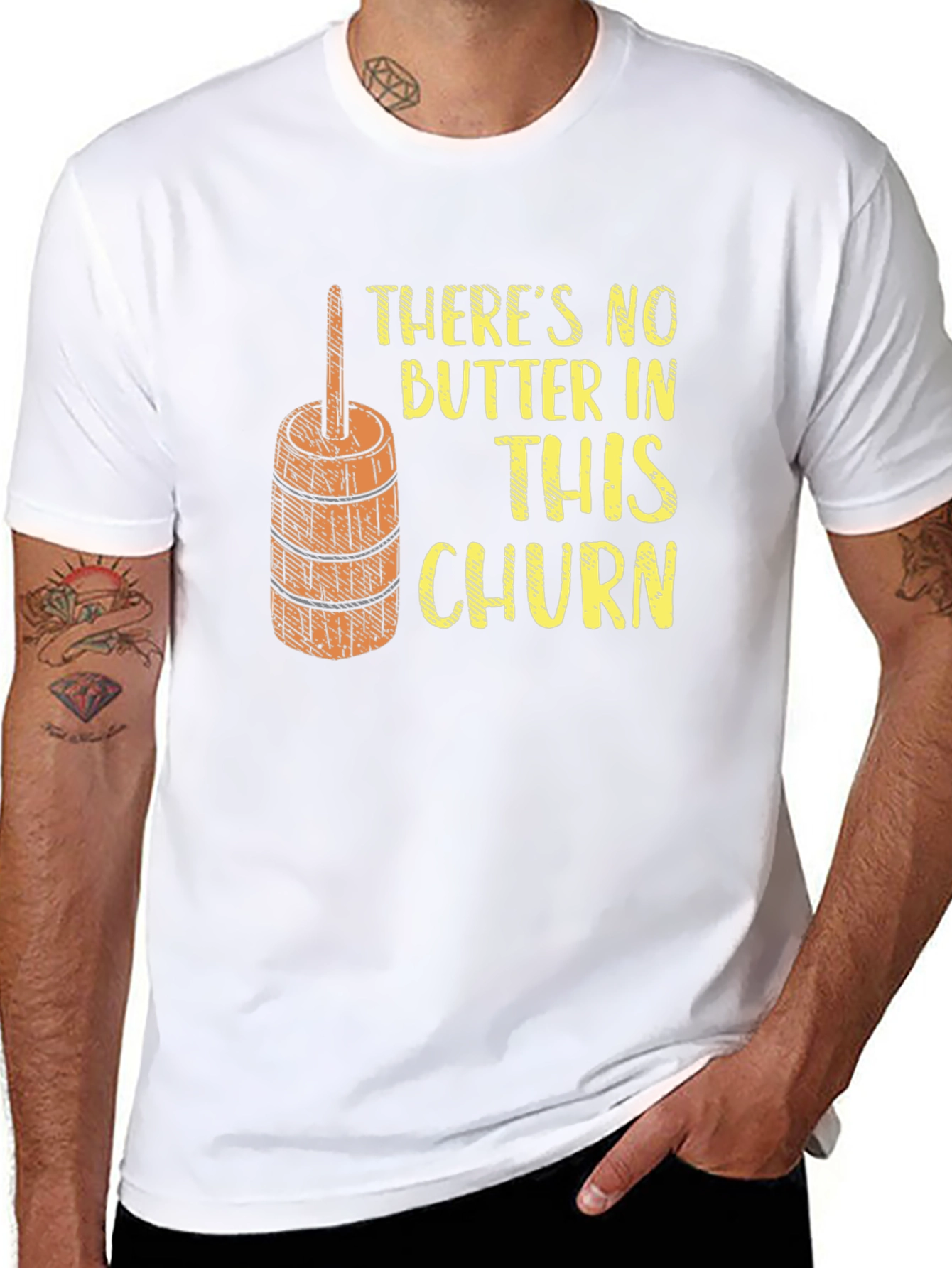 Funny No Butter In This Churn Graphic Tee