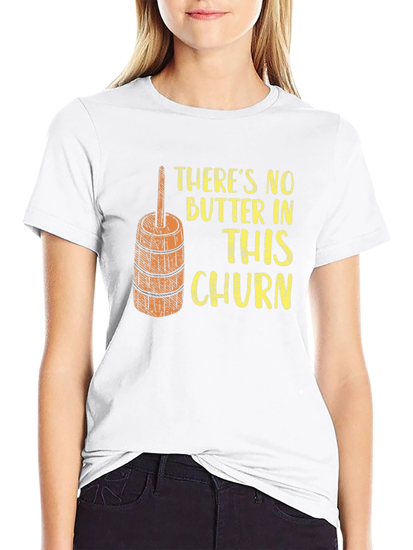 Funny No Butter In This Churn Graphic Tee