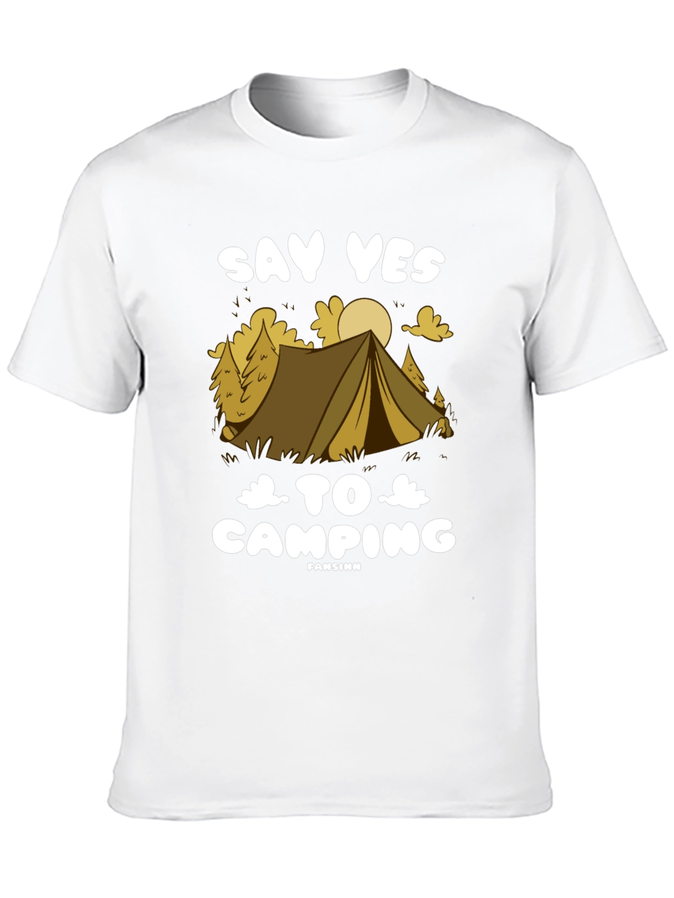 Say Yes to Camping T-Shirt - Black