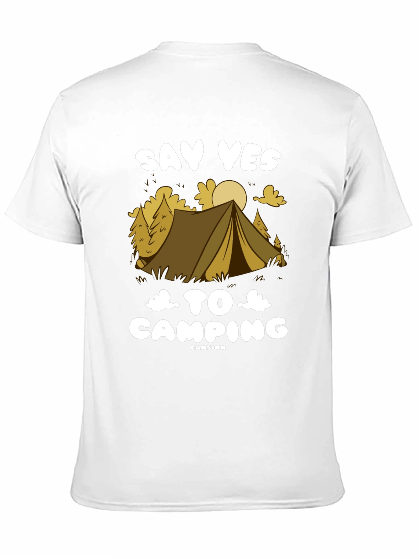 Say Yes to Camping T-Shirt - Black
