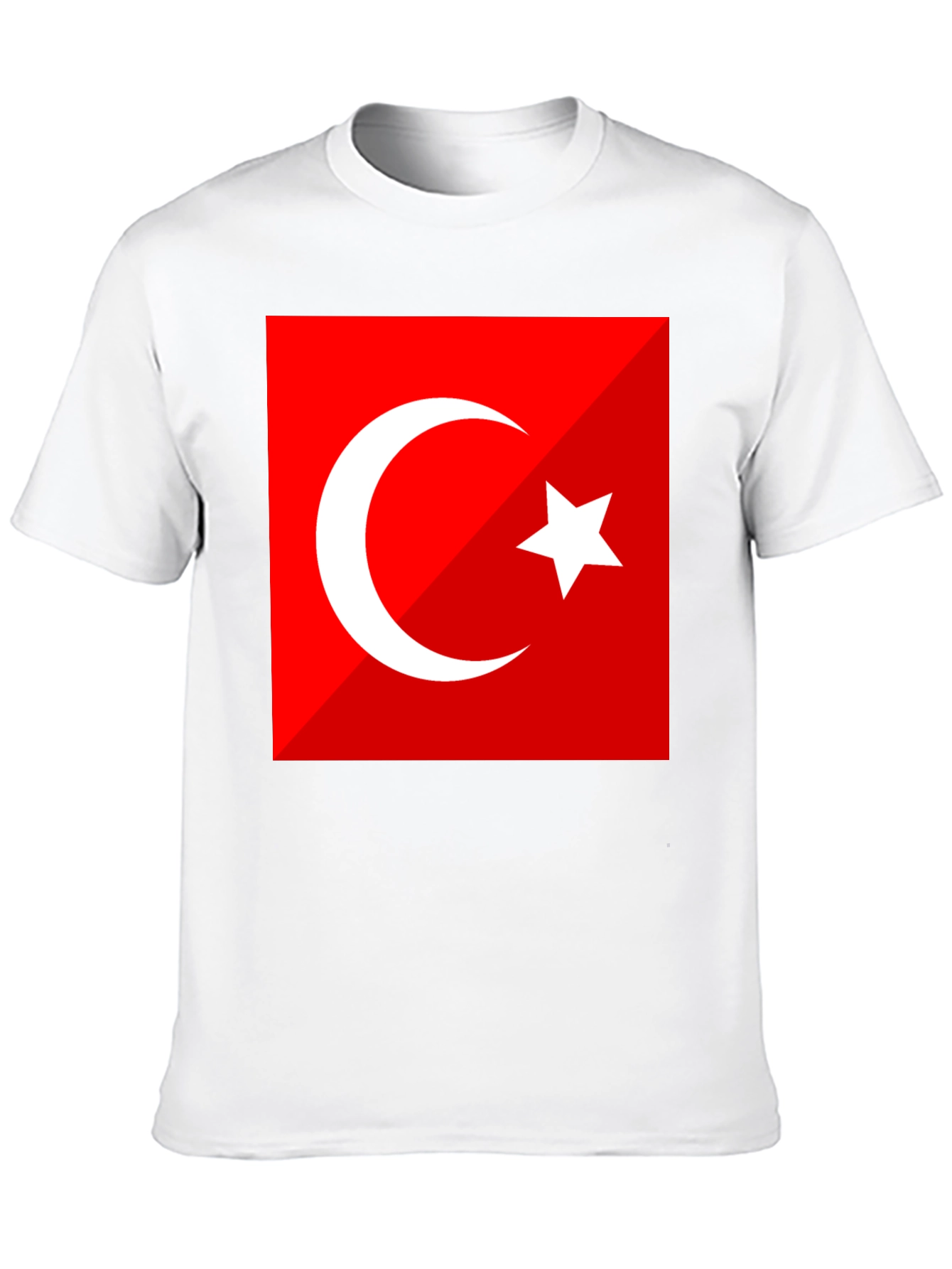 Turkey Flag Graphic Tee - Black Crew Neck