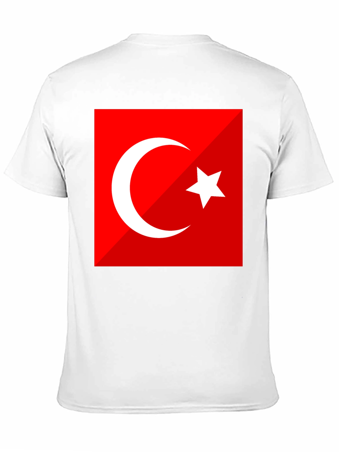 Turkey Flag Graphic Tee - Black Crew Neck