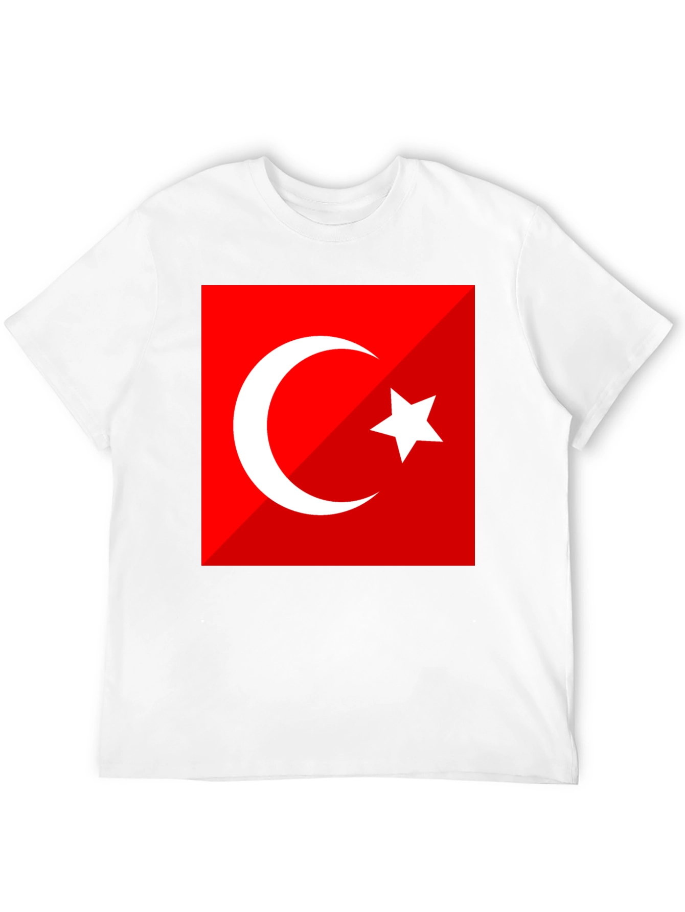 Turkey Flag Graphic Tee - Black Crew Neck