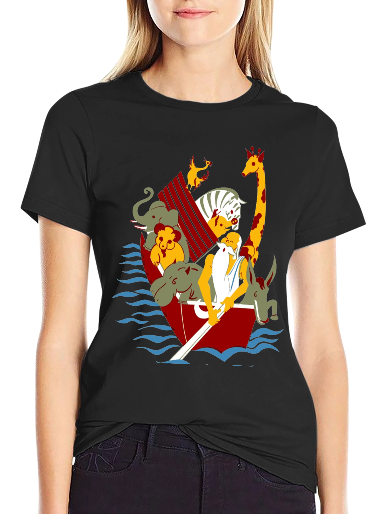 Noahs Ark Graphic Tee - Unisex Black T-Shirt