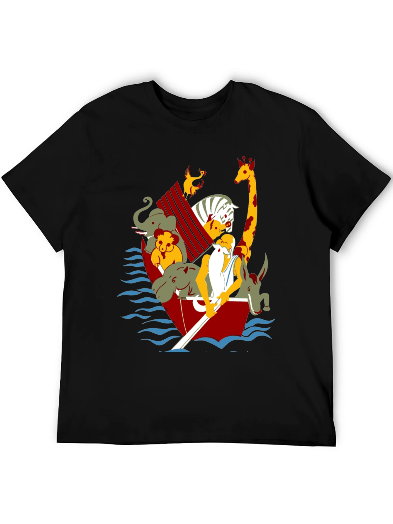 Noahs Ark Graphic Tee - Unisex Black T-Shirt