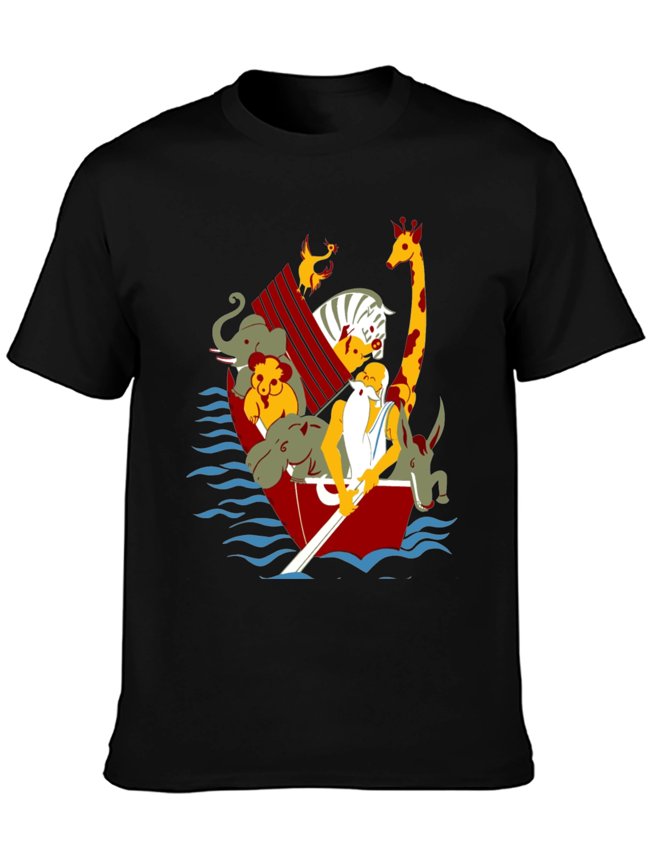 Noahs Ark Graphic Tee - Unisex Black T-Shirt