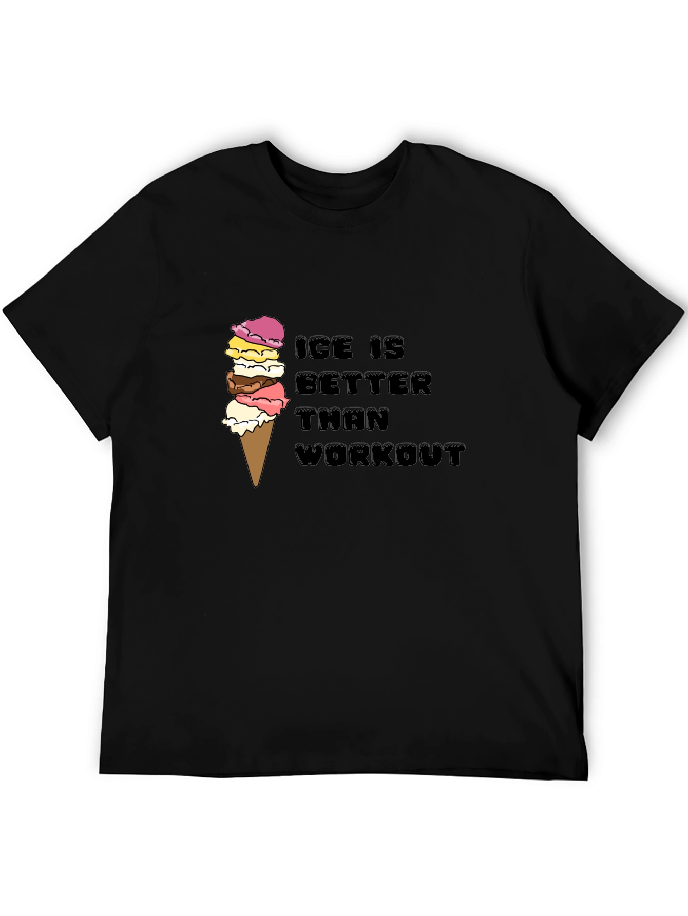 Ice Cream Workout Funny Graphic Tee