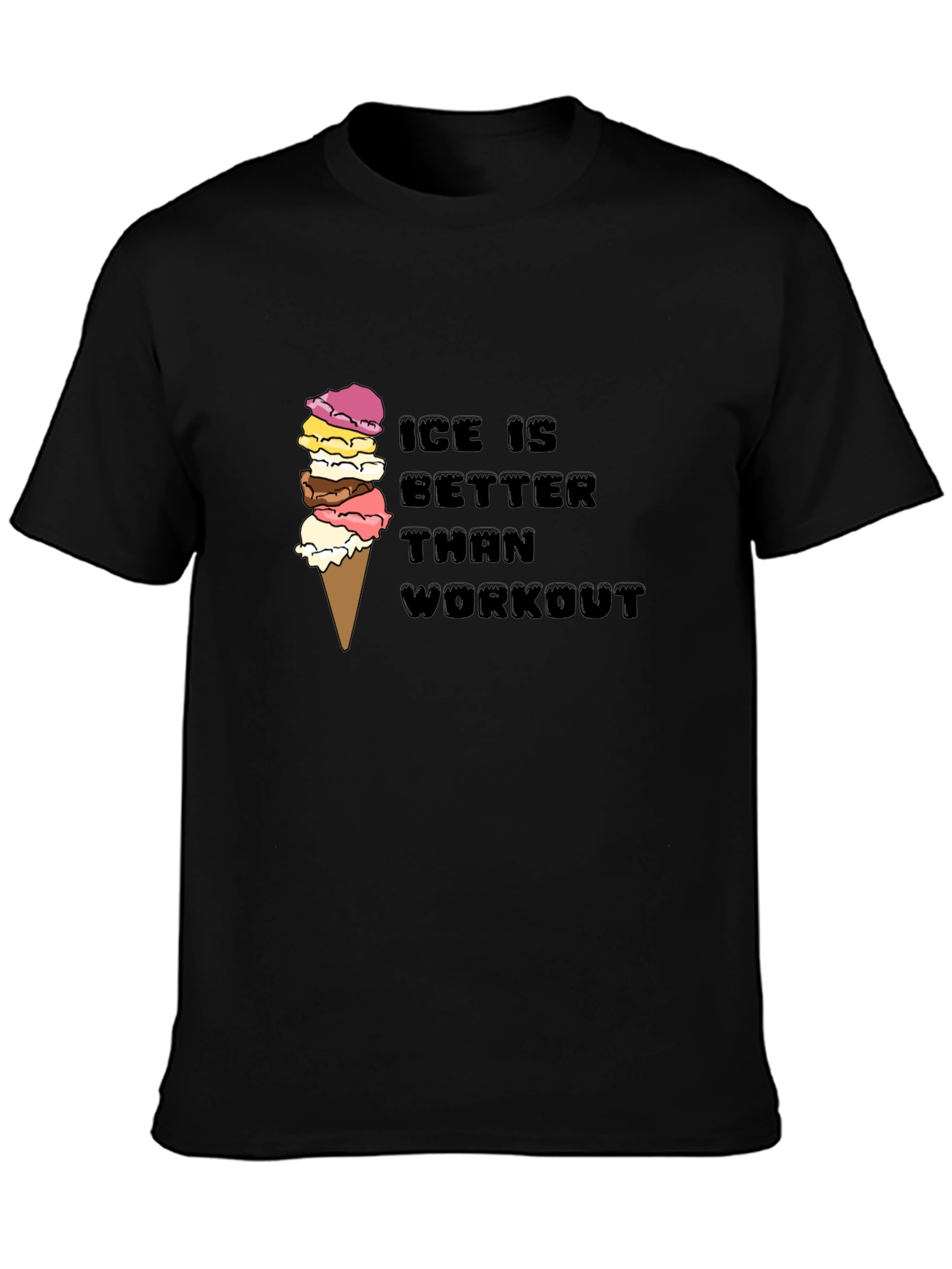 Ice Cream Workout Funny Graphic Tee