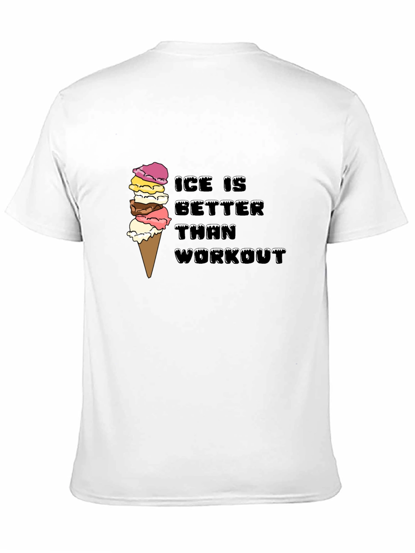 Ice Cream Workout Funny Graphic Tee