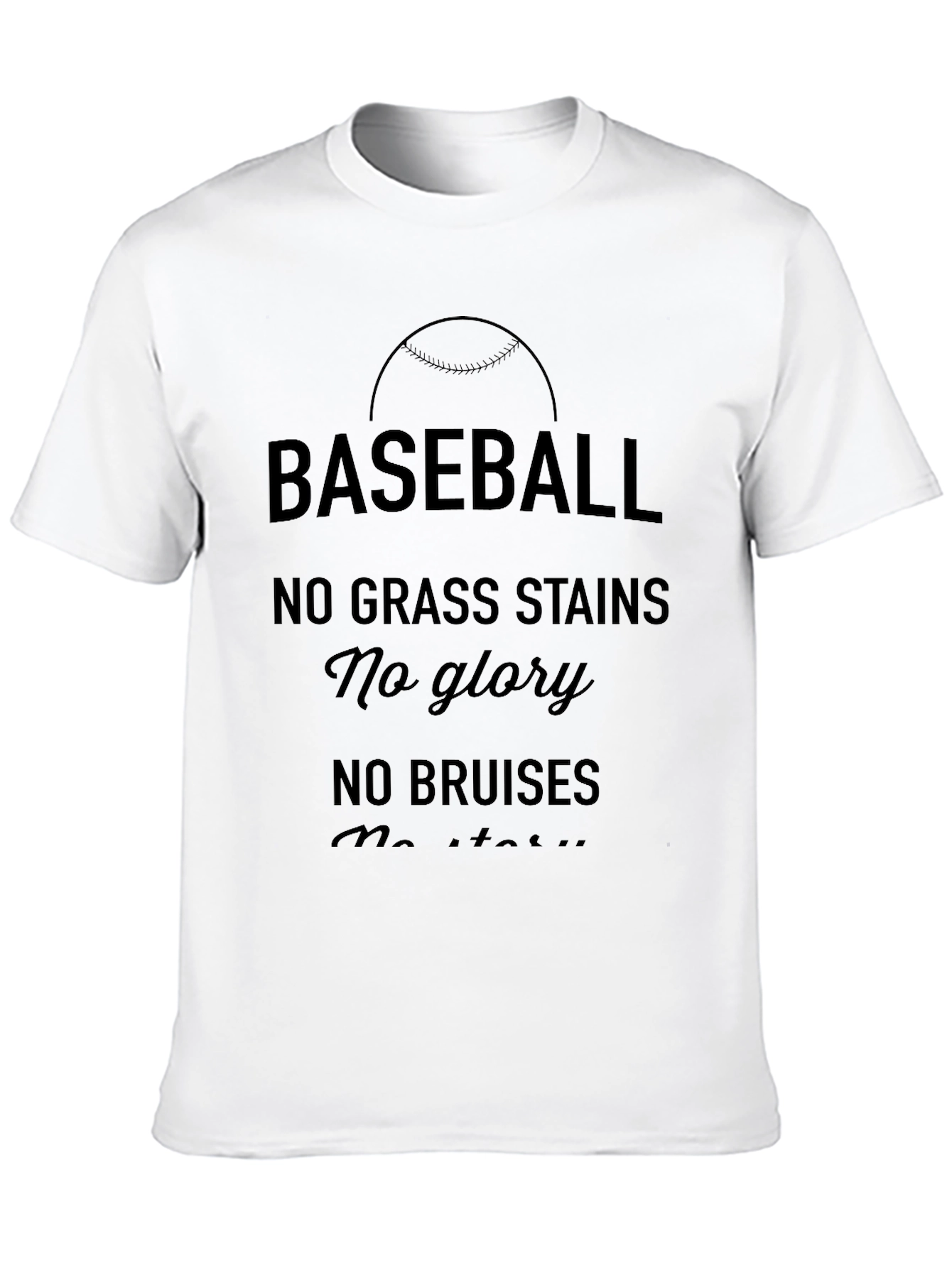Baseball No Grass Stains T-Shirt