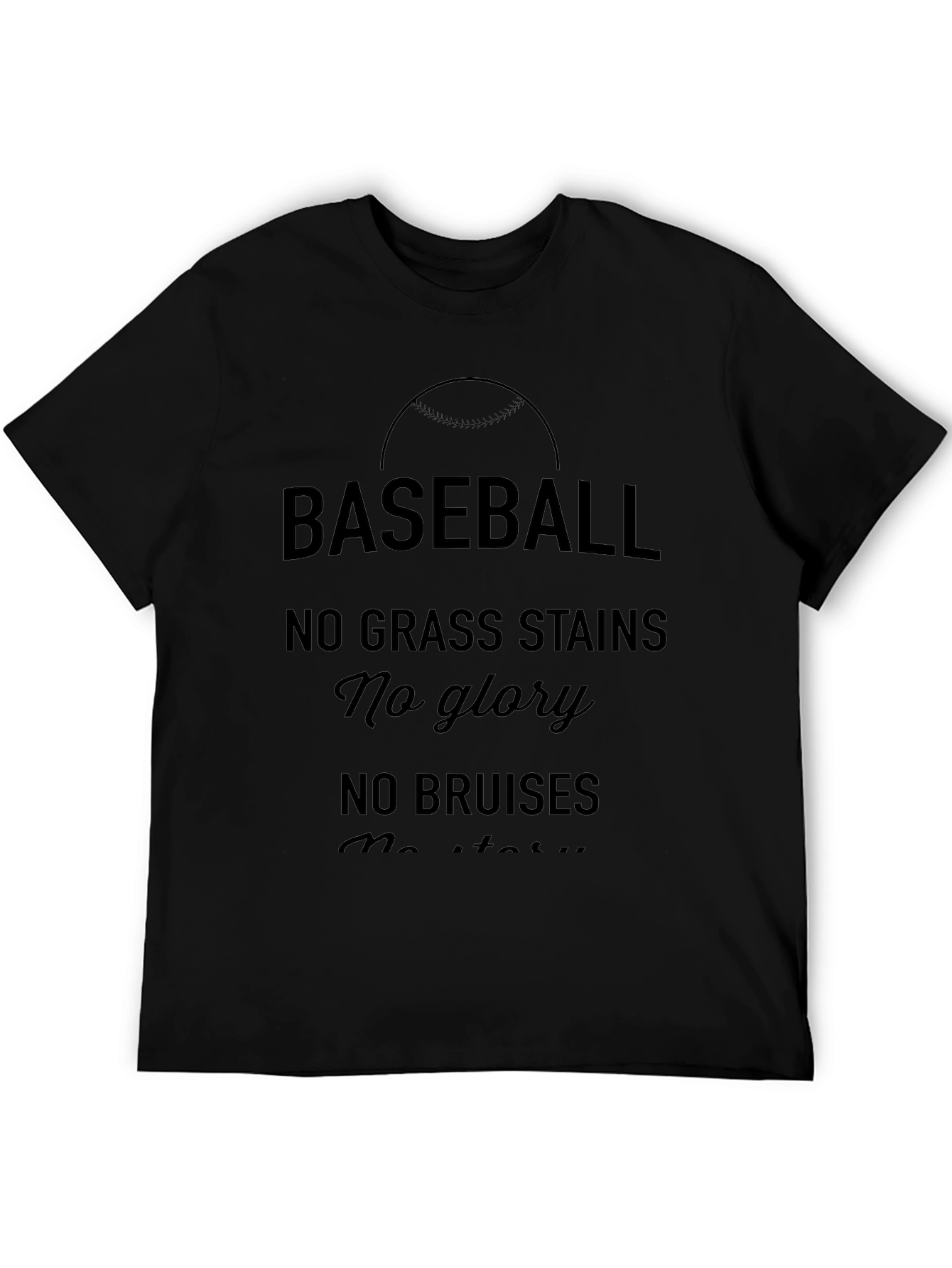 Baseball No Grass Stains T-Shirt