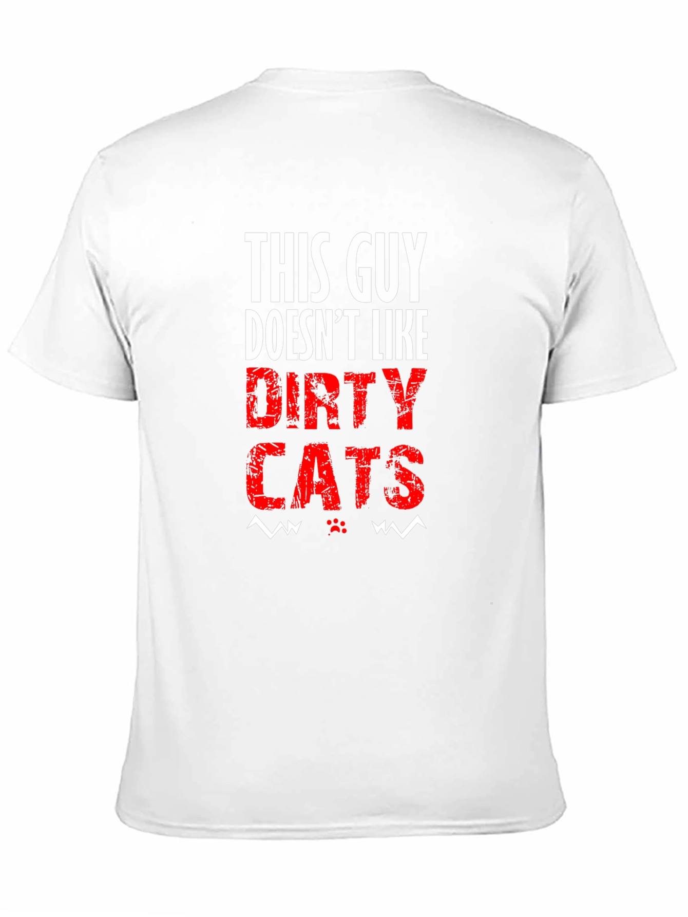 This Guy Doesnt Like Dirty Cats Black T-Shirt