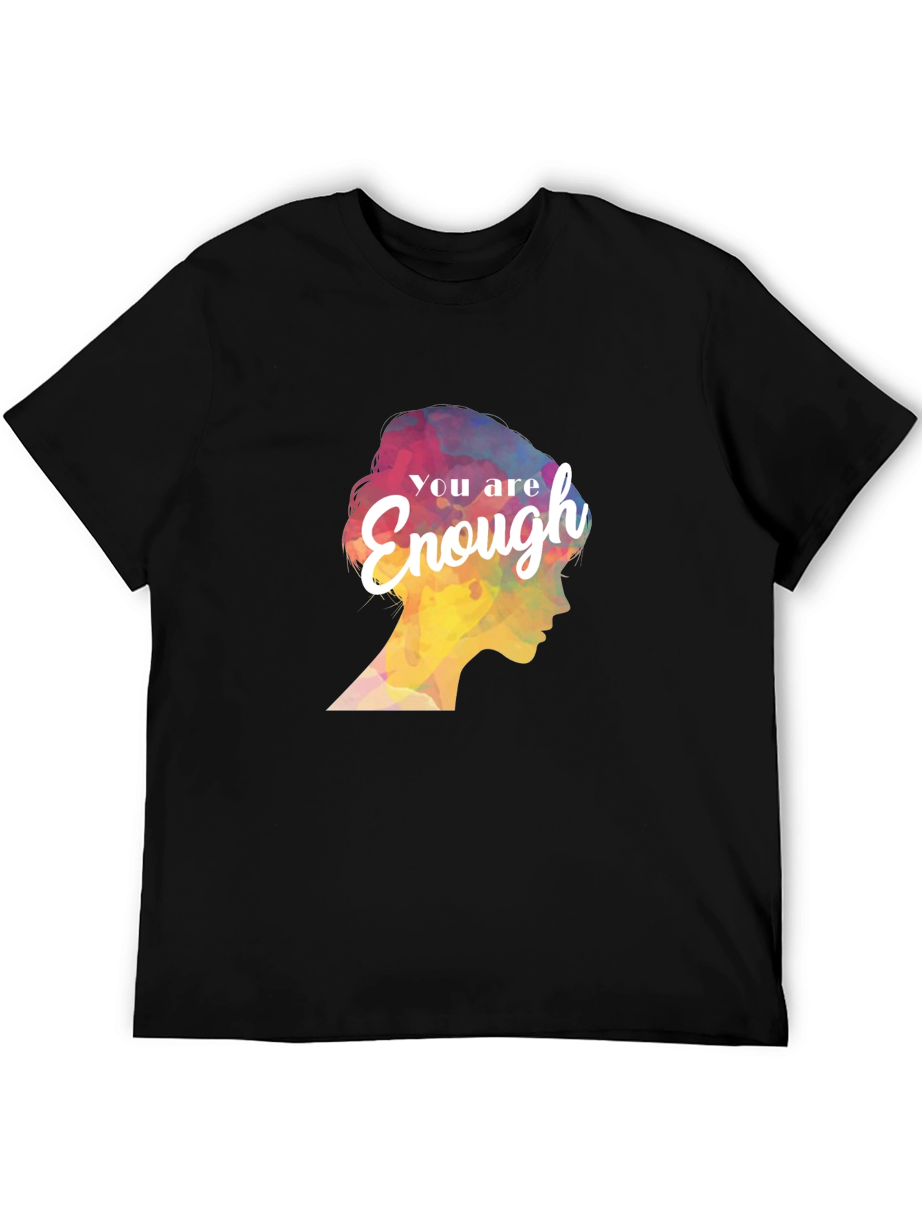 You Are Enough Graphic Tee - Black T-Shirt