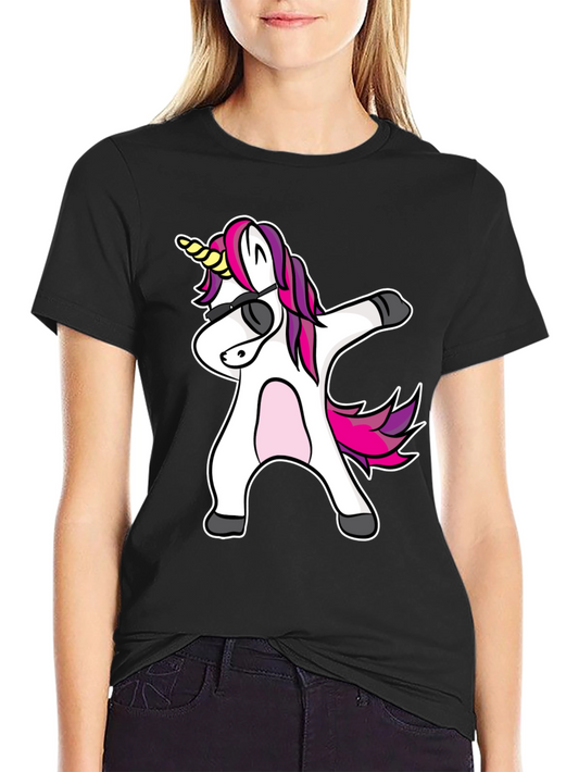 Dabbing Unicorn Graphic Tee - Cool & Fun!